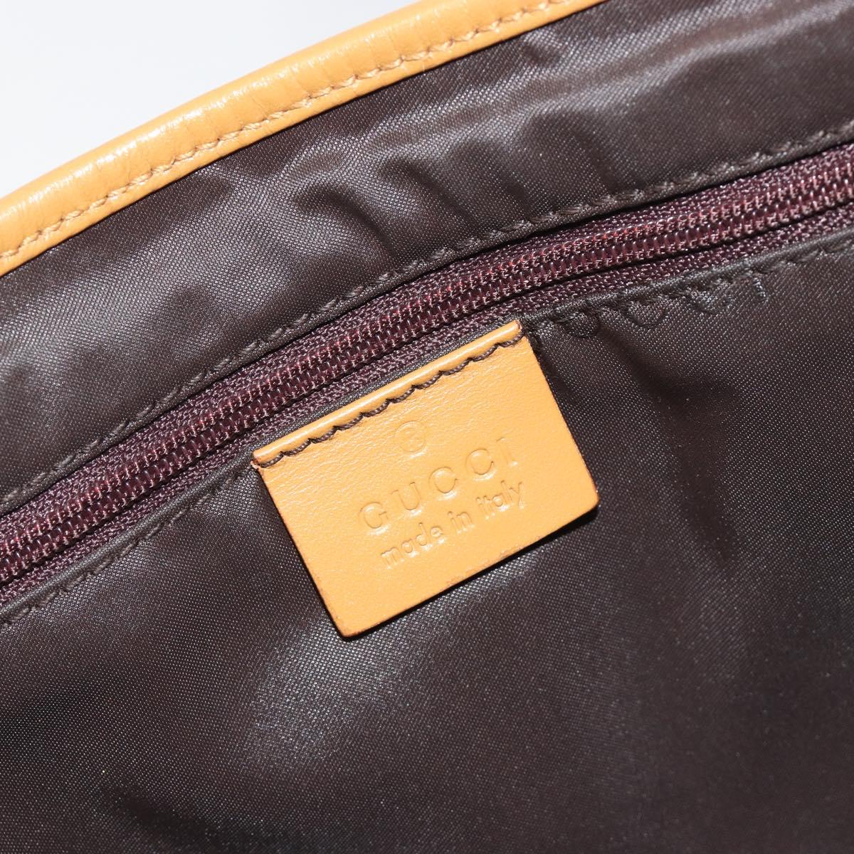 GUCCI GG Canvas Jackie Chain Shoulder Bag Beige Gold 001-4015 Auth yk20704SAV
