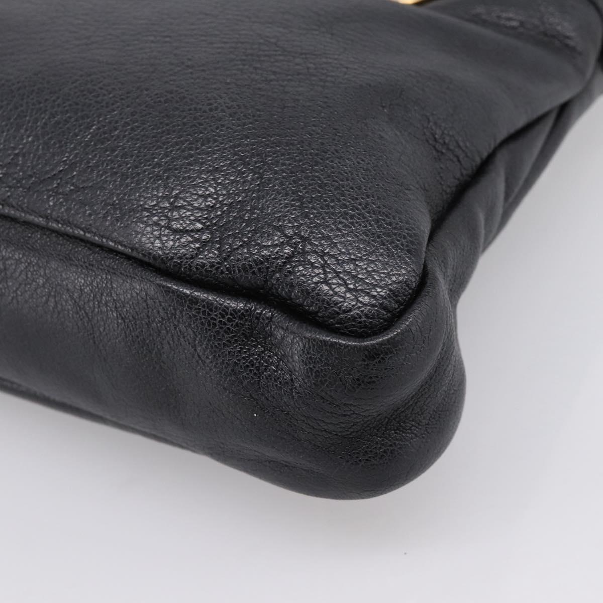BALENCIAGA Metallic Edge Town Bag Leather 2way Black Gold 390149 Auth yk20715M