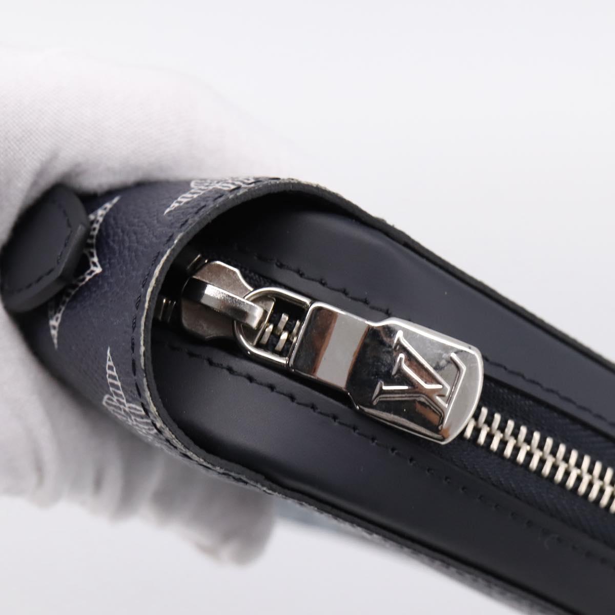 LOUIS VUITTON Monogram savanna Zippy XL Long Wallet Navy M66624 Auth yk20717SAM