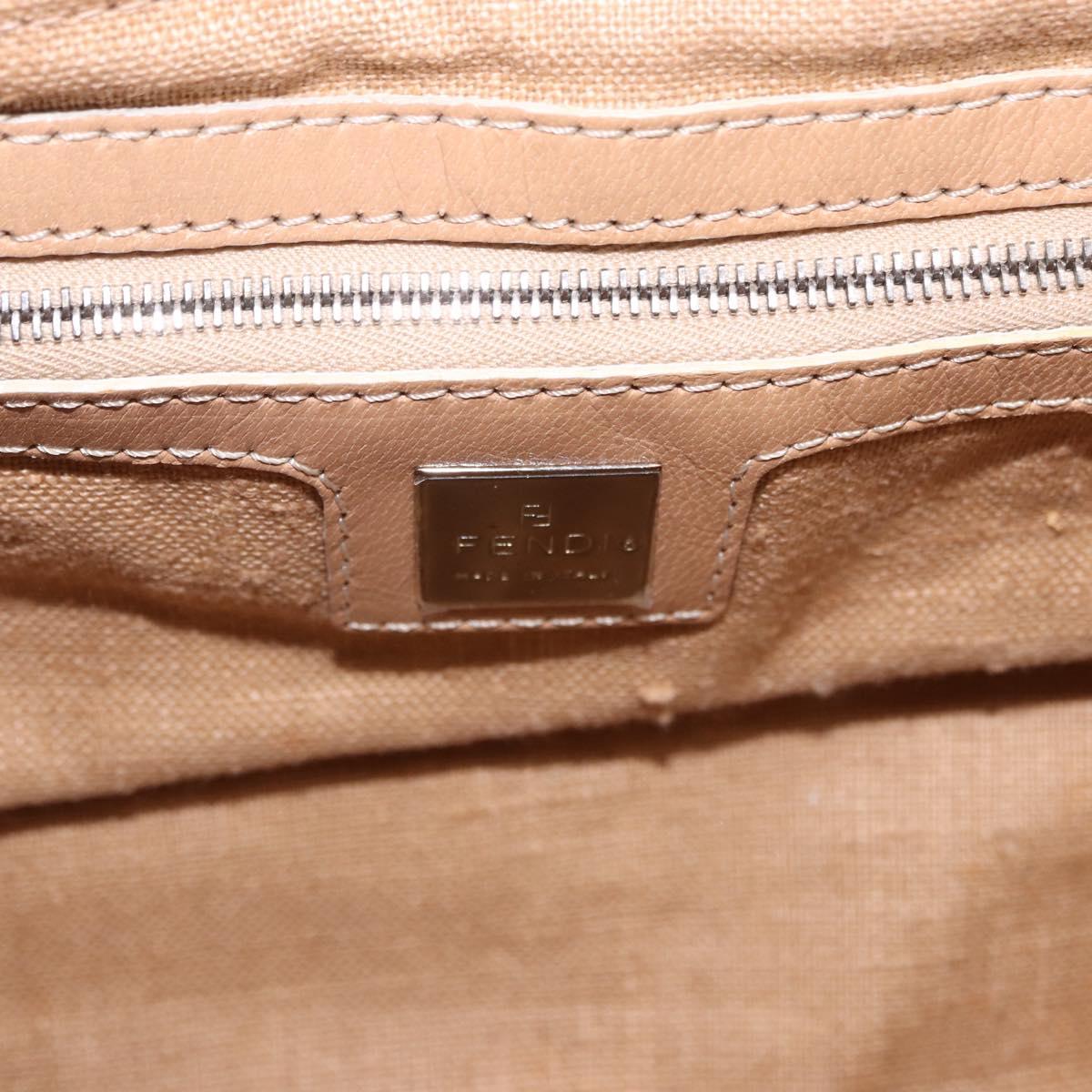 FENDI Animal Pattern Mamma Baguette Bag Harako Leather Brown Auth yk20722SAM