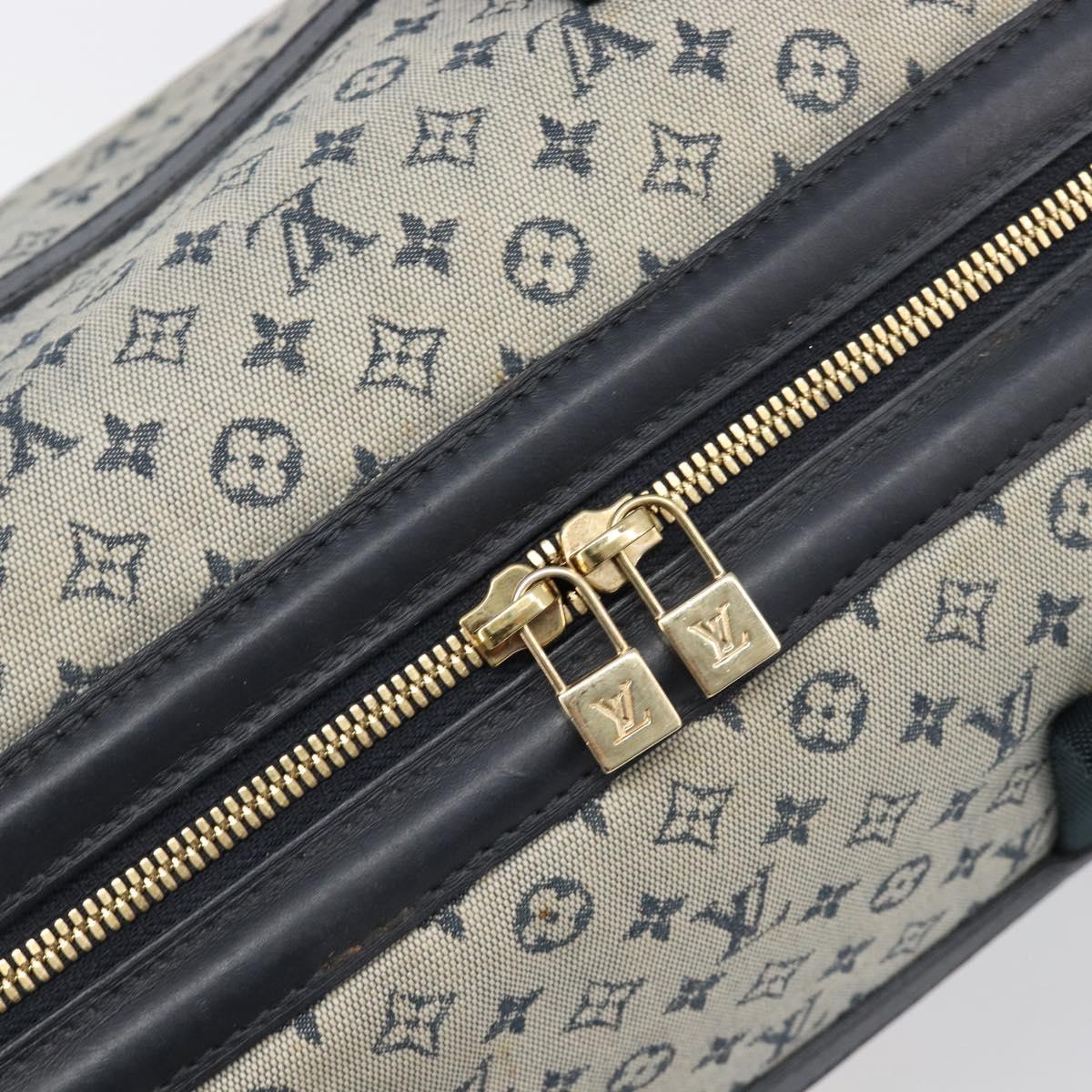 LOUIS VUITTON Monogram Mini Josephine GM Hand Bag Blue M92211 LV Auth yk20731