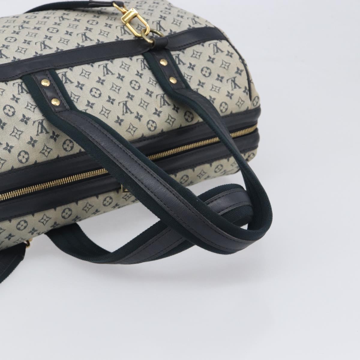 LOUIS VUITTON Monogram Mini Josephine GM Hand Bag Blue M92211 LV Auth yk20731