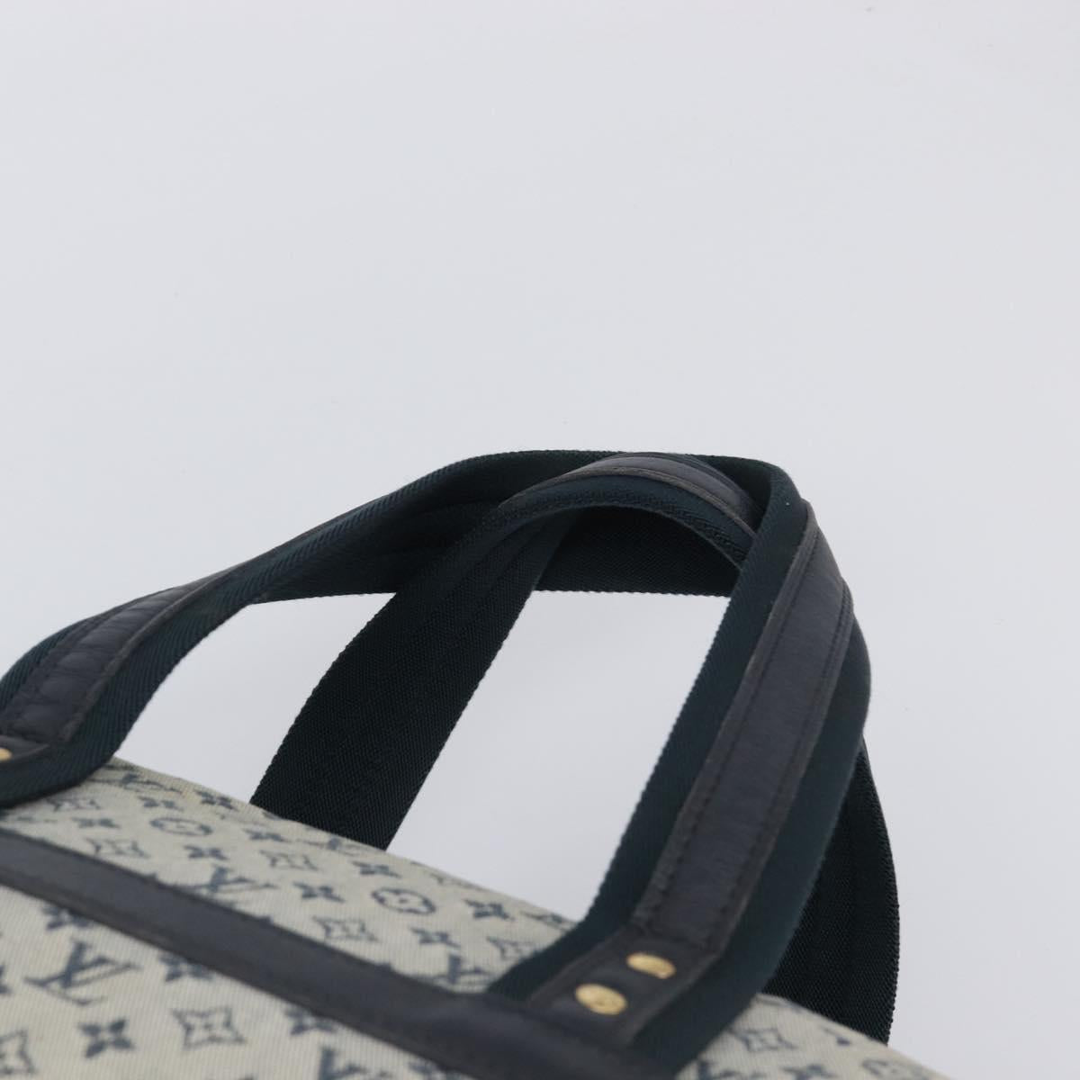 LOUIS VUITTON Monogram Mini Josephine GM Hand Bag Blue M92211 LV Auth yk20731