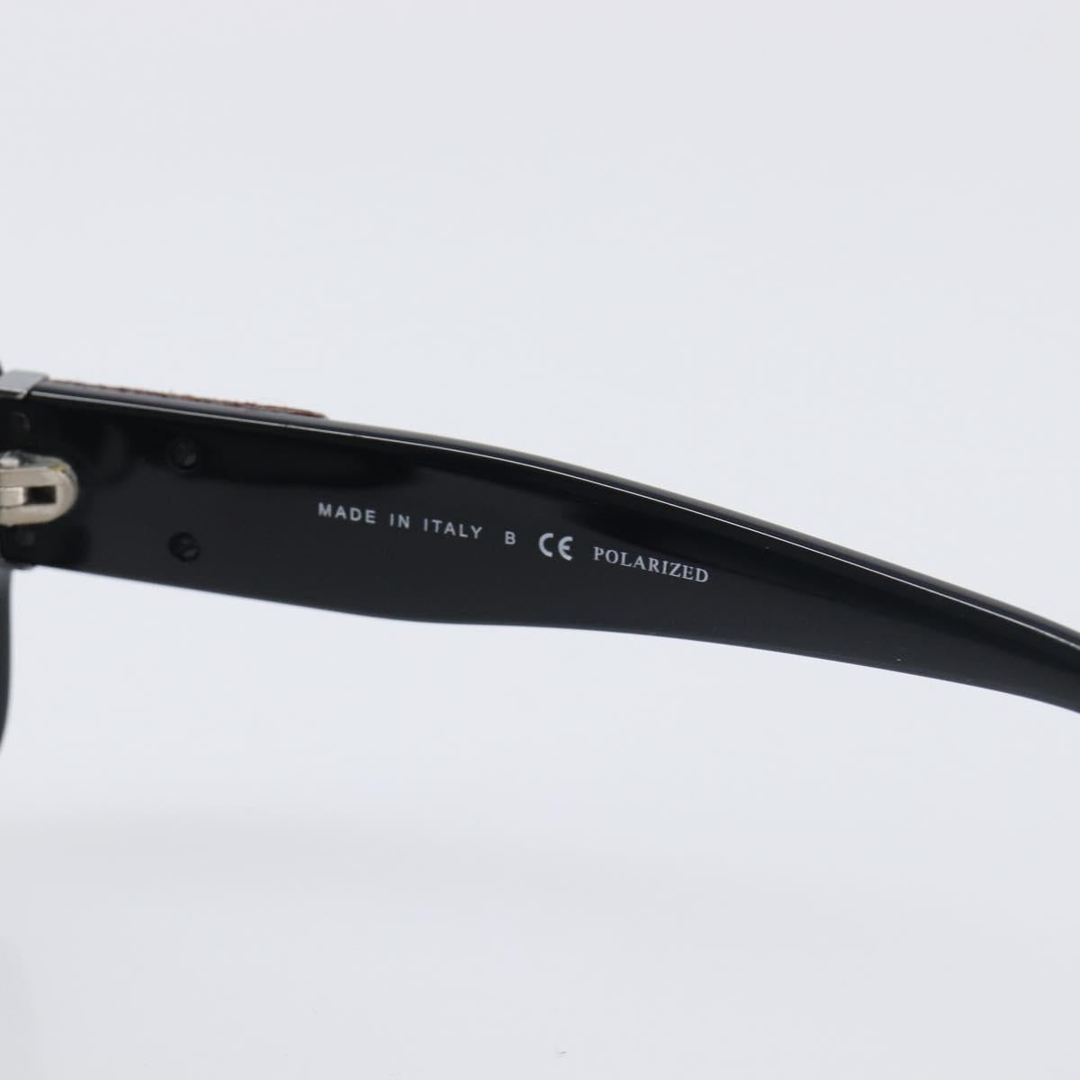 CHANEL Sunglasses metal Black CC Auth yk20732M