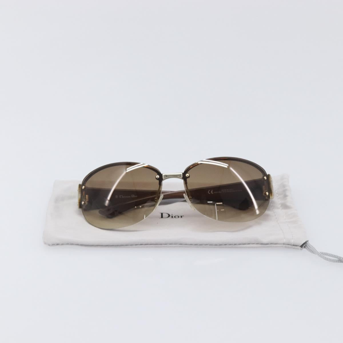 Christian Dior Sunglasses plastic Brown Auth yk20743M
