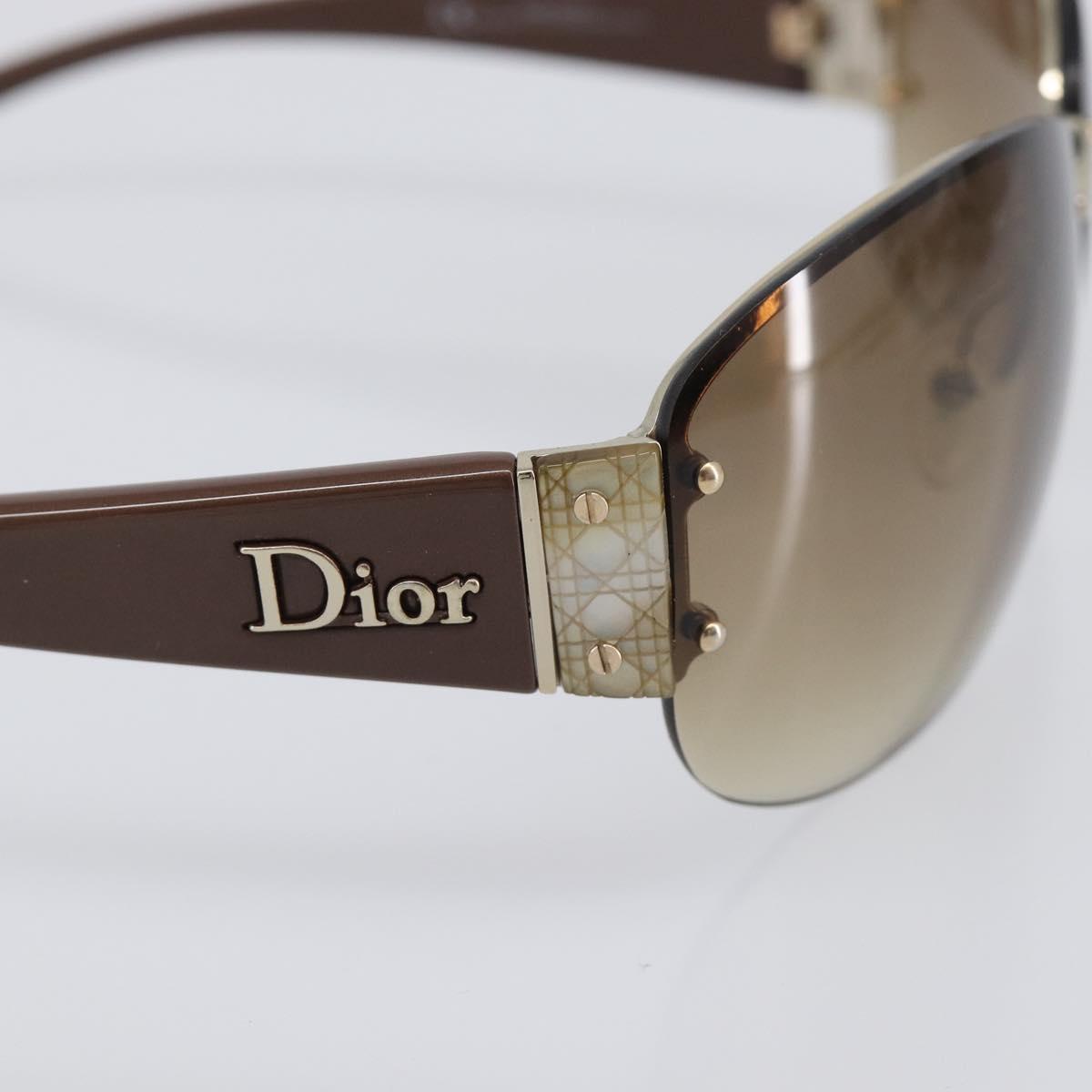 Christian Dior Sunglasses plastic Brown Auth yk20743M