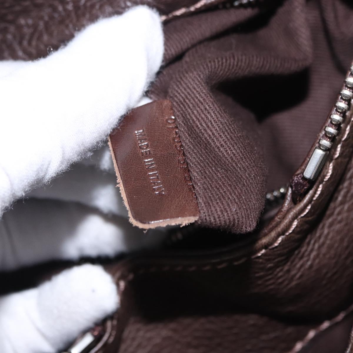 Chloe Paddington Hand Bag Leather Brown Gold Silver Auth yk20745SAM