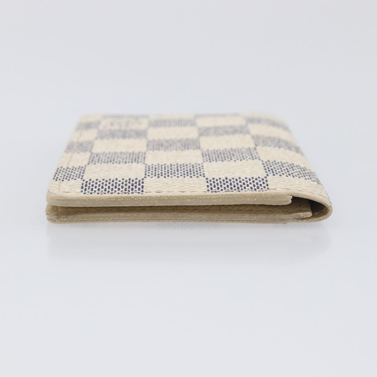 LOUIS VUITTON Damier Azur Organizer Dupoch Card Case N61727 LV Auth yk20757A
