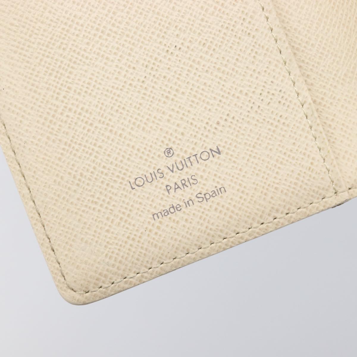 LOUIS VUITTON Damier Azur Agenda PM Day Planner Cover R20706 LV Auth yk20758A