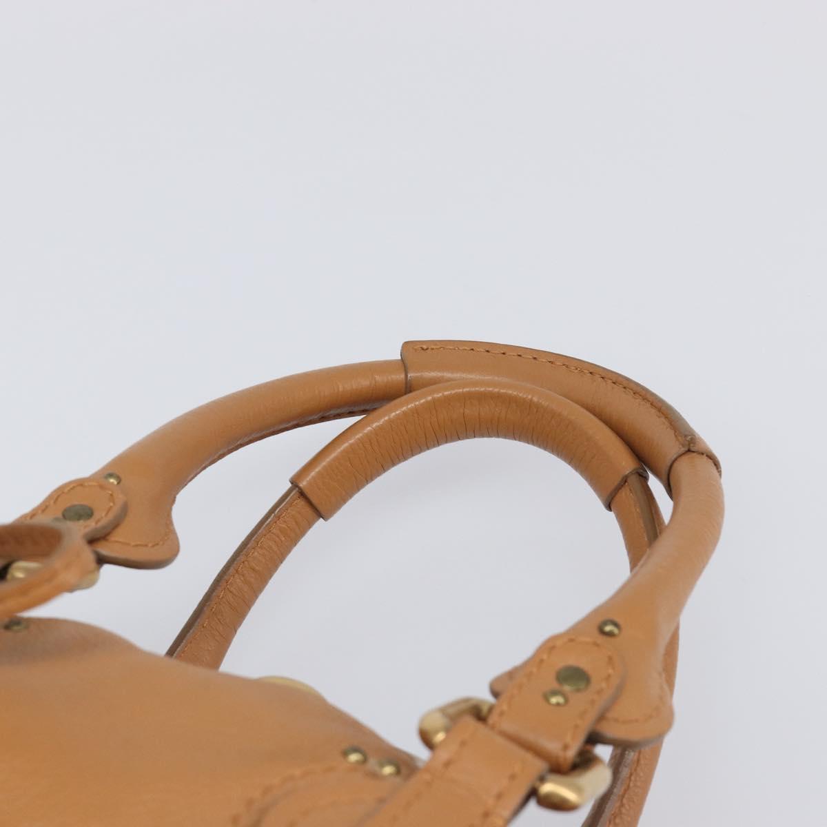 Chloe Mini Paddington Hand Bag Leather Brown Silver gold Auth yk20764V