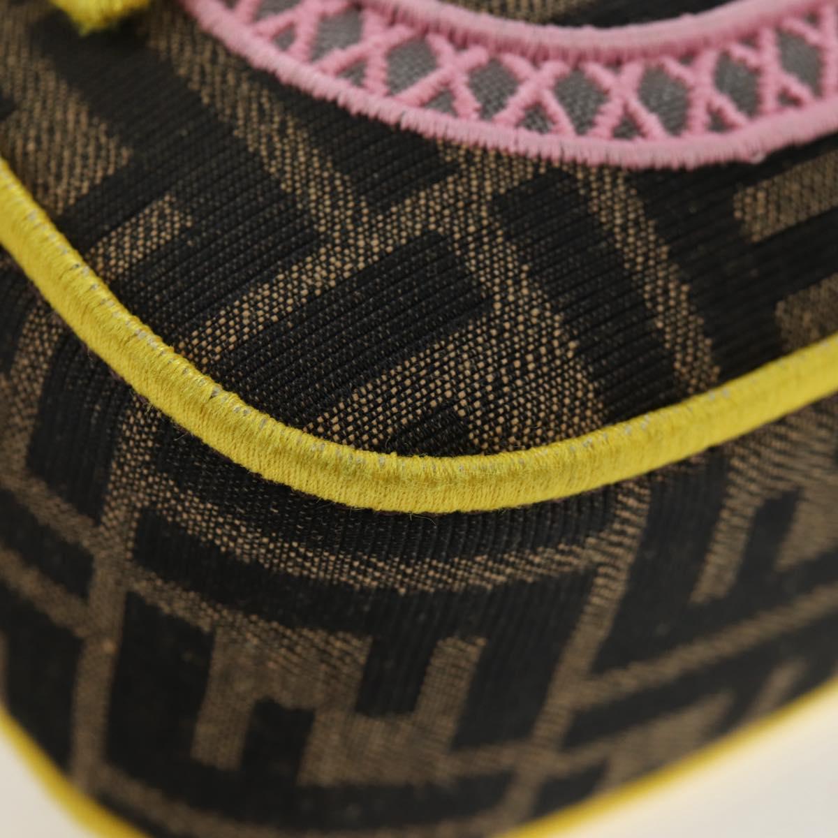 FENDI Zucca Canvas Mamma Baguette Embroidered Multicolor 8BR600 Auth yk20772SAM