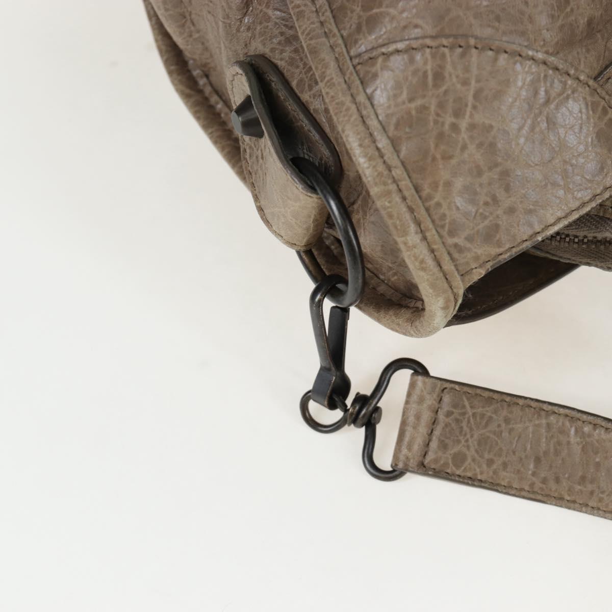 BALENCIAGA The City Hand Bag Leather Beige 115748 Auth yk20774M