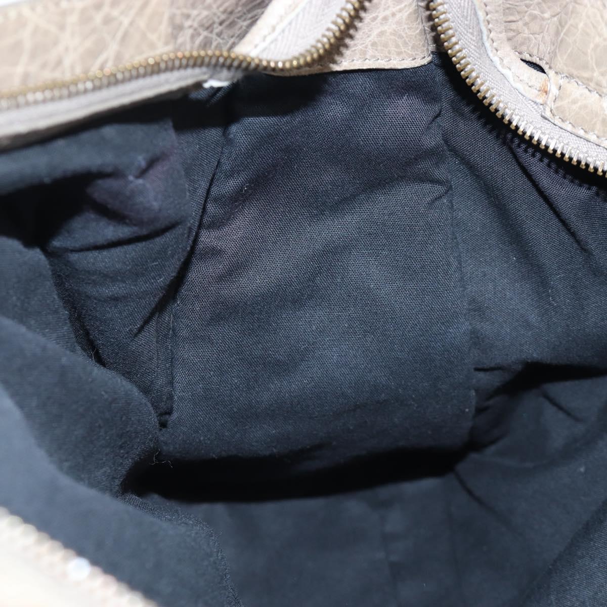 BALENCIAGA The City Hand Bag Leather Beige 115748 Auth yk20774M
