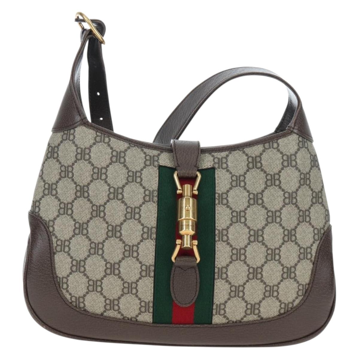 BALENCIAGA BB Monogram Jackie GUCCI collaboration PVC 680118 Auth yk20804SAM
