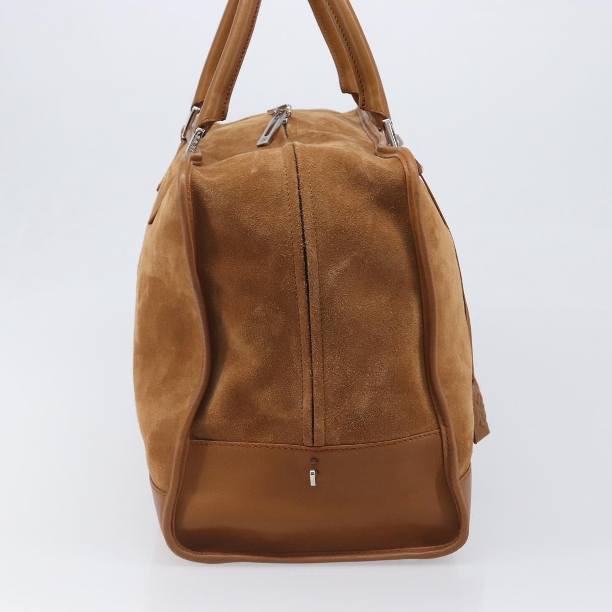 LOEWE Amazona 44 Hand Bag Suede Brown Silver Auth yk20811SAV