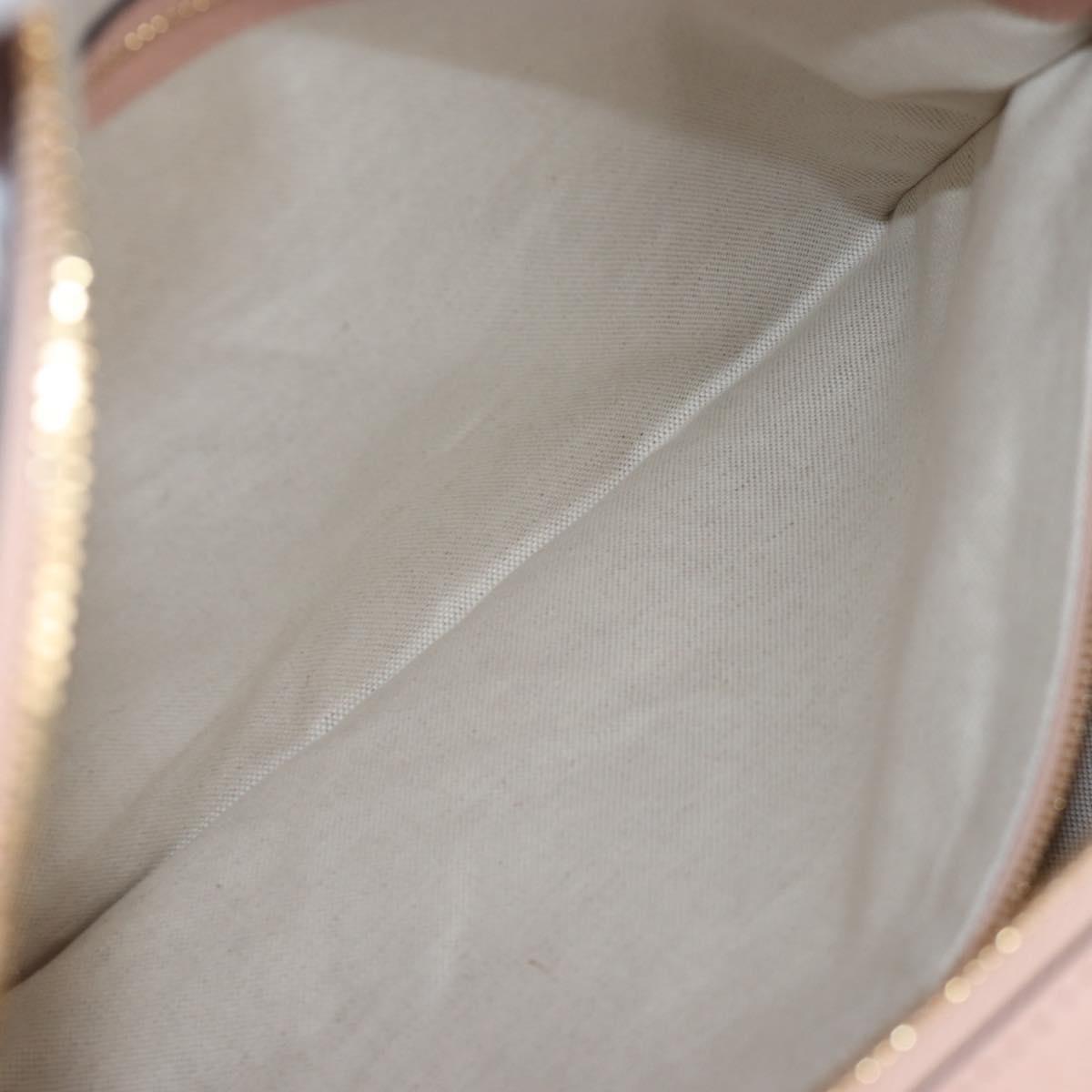 GUCCI GG Supreme Boston Bag PVC 2way Pink Gold 811486 Auth yk20816SAV