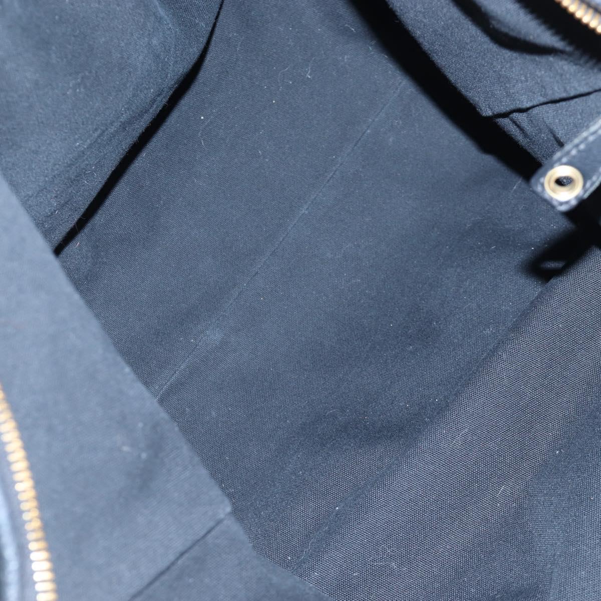 Miu Miu Shoulder Bag Leather Black Gold Auth yk20825V