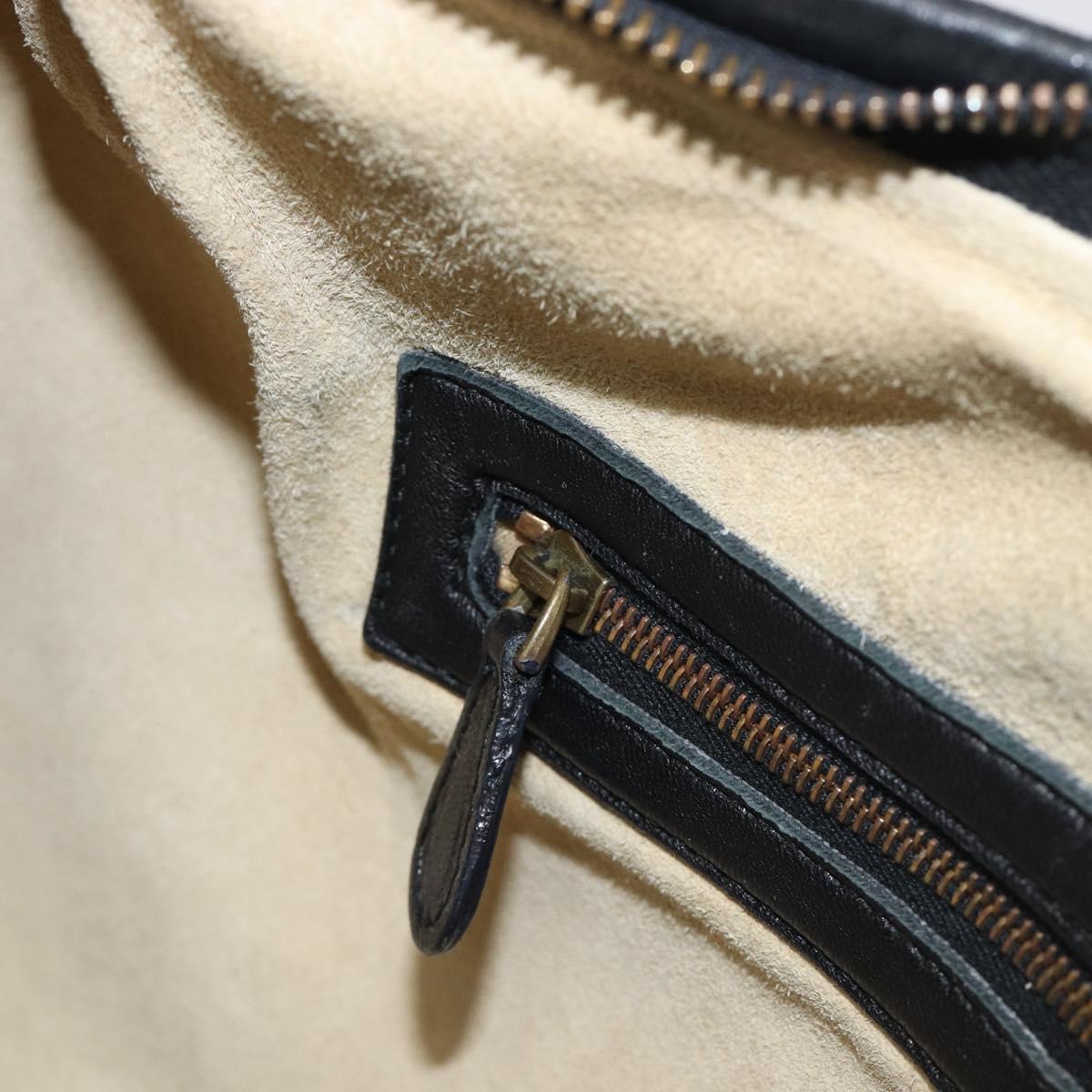 BOTTEGA VENETA INTRECCIATO Hobo Bag Leather Black 115653 Auth yk20840SAV