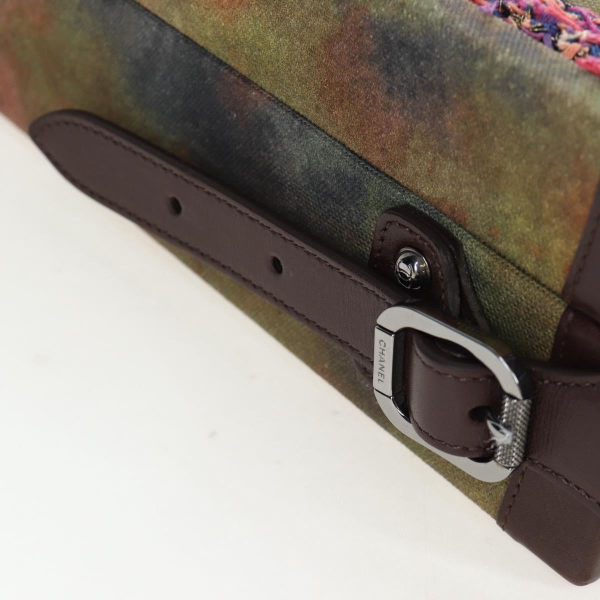 CHANEL Embroidery Graffiti 2015 On The Pavement Attache Case 2way Auth yk20849SM