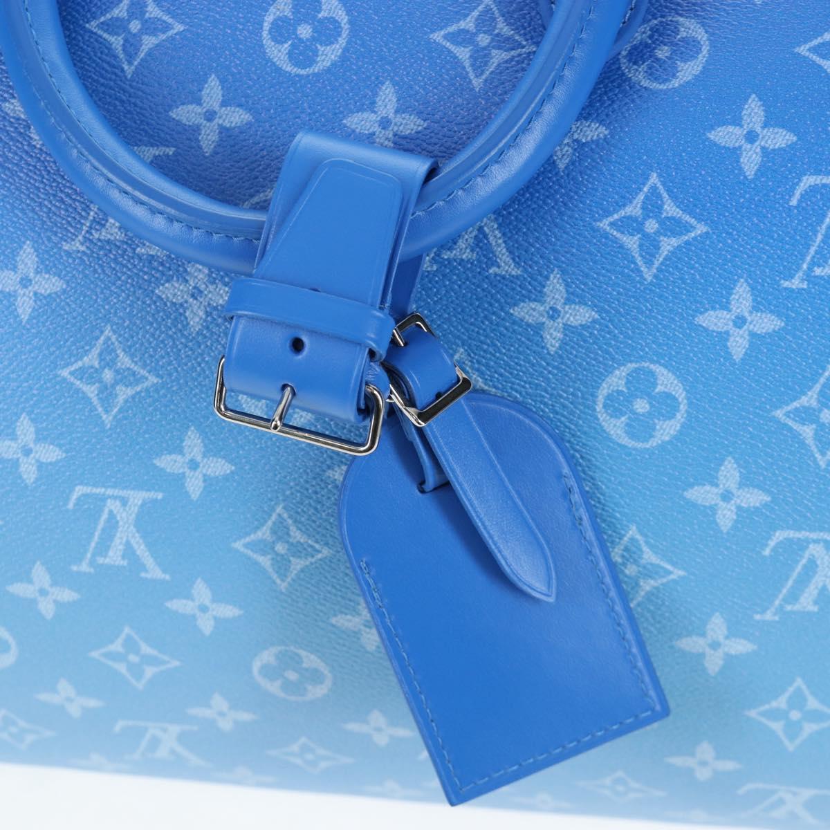 LOUIS VUITTON Monogram Crows Keepall Bandouliere 50 Blue M45428 Auth yk20850SAM