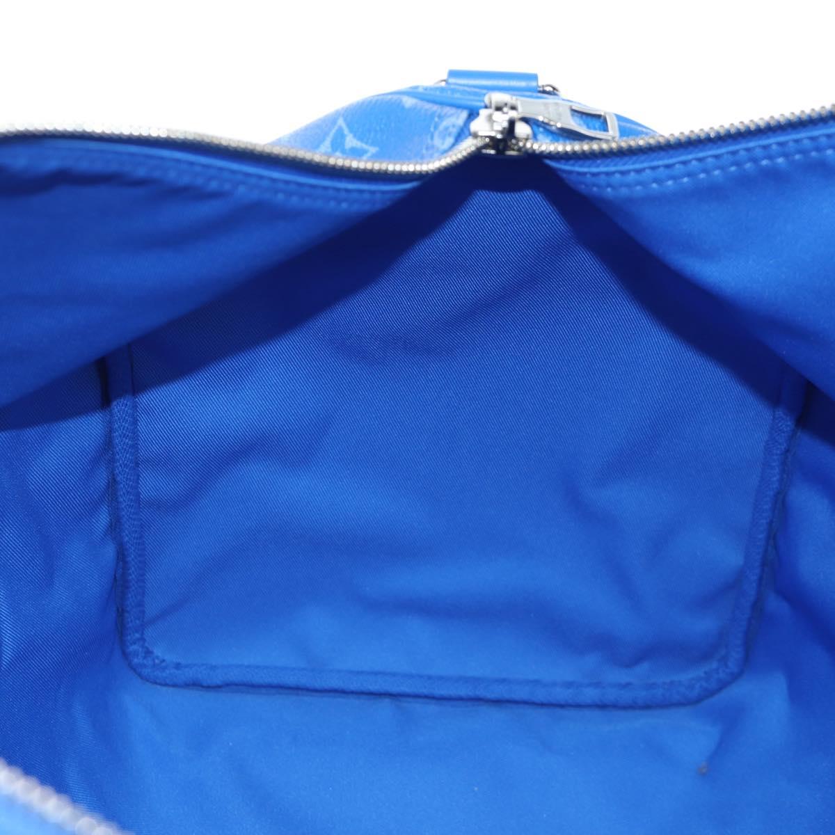 LOUIS VUITTON Monogram Crows Keepall Bandouliere 50 Blue M45428 Auth yk20850SAM