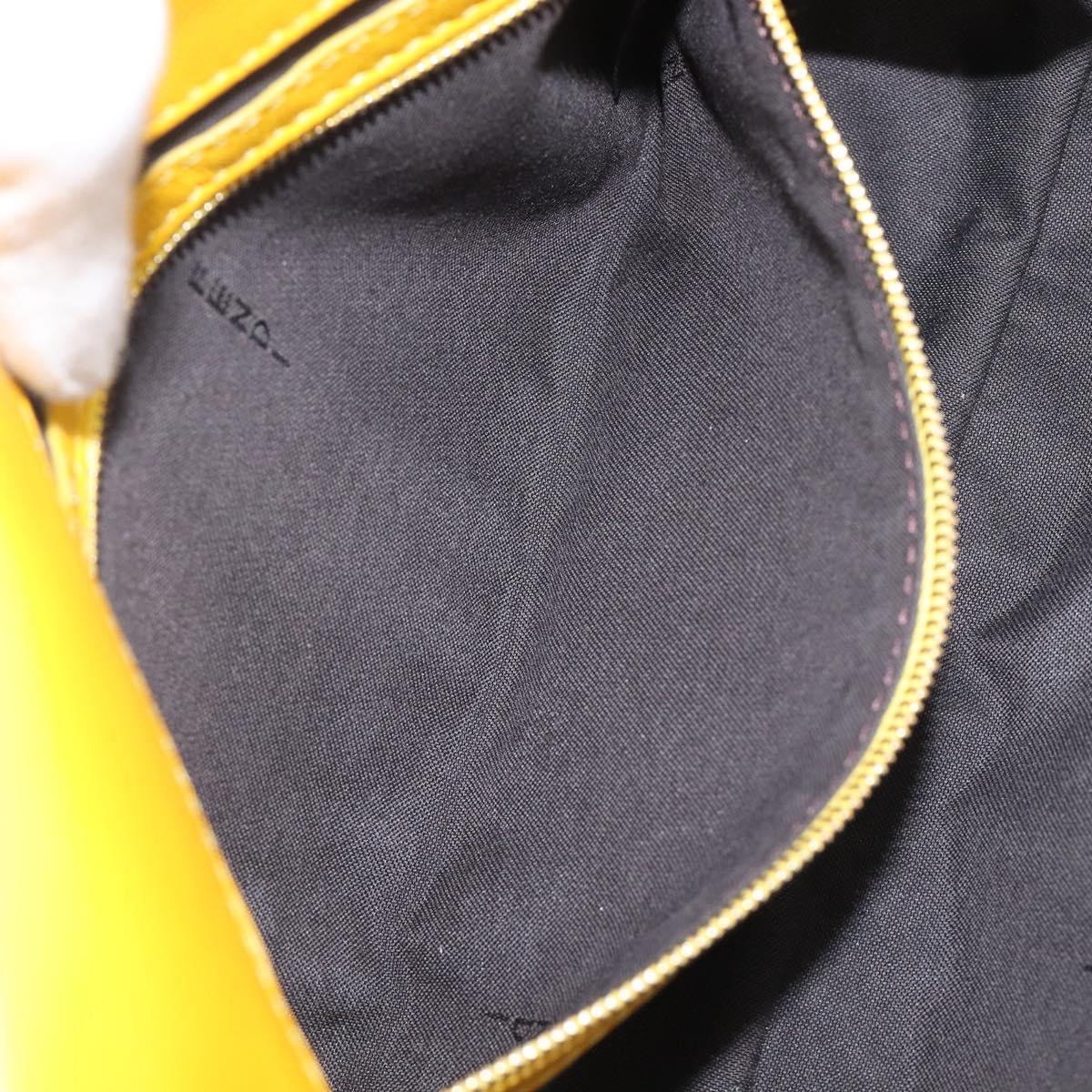 FENDI Zucca Mamma Baguette Shoulder Bag Leather Yellow 8BR600 Auth yk20853SAM