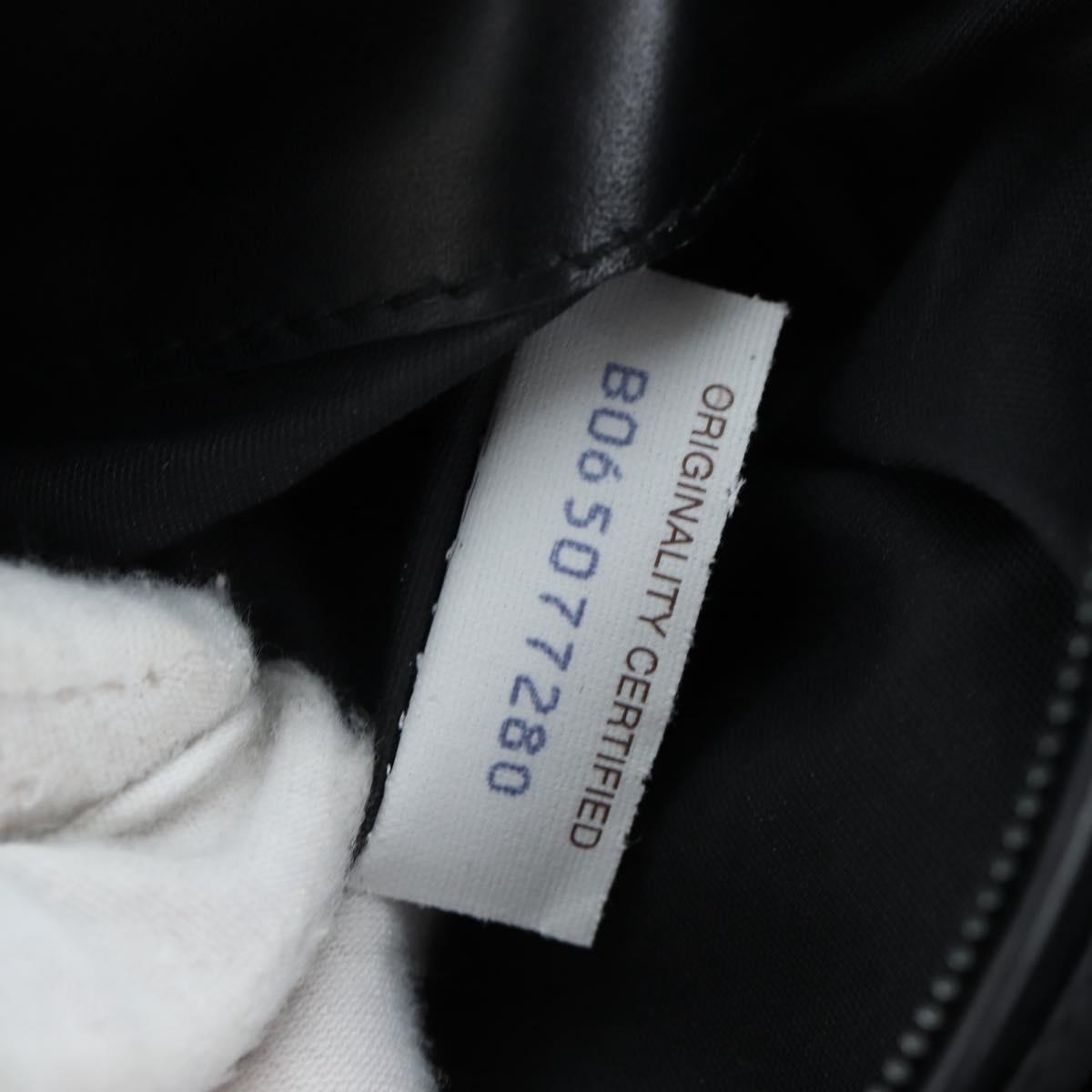 BOTTEGA VENETA INTRECCIATO Boston Bag Leather 2way Black Auth yk20867SAV