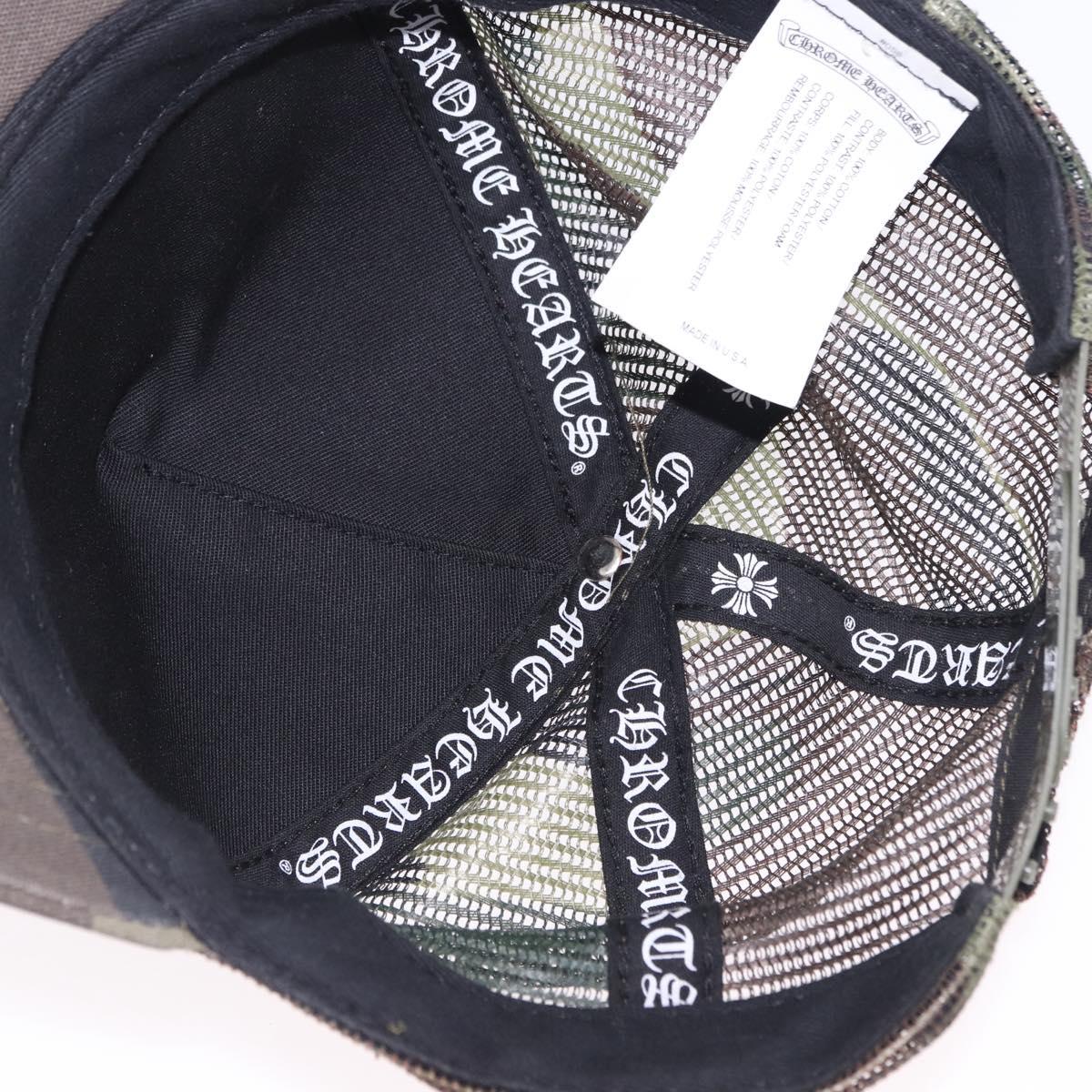 Chrome Hearts Camouflage Cap Cotton Khaki Auth yk20876M