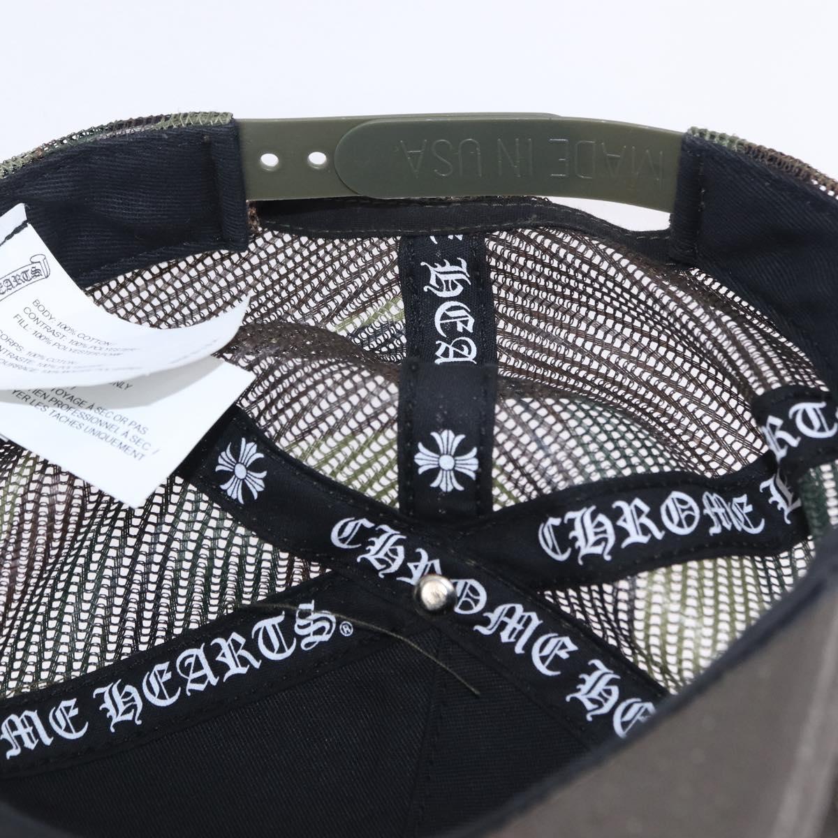 Chrome Hearts Camouflage Cap Cotton Khaki Auth yk20876M