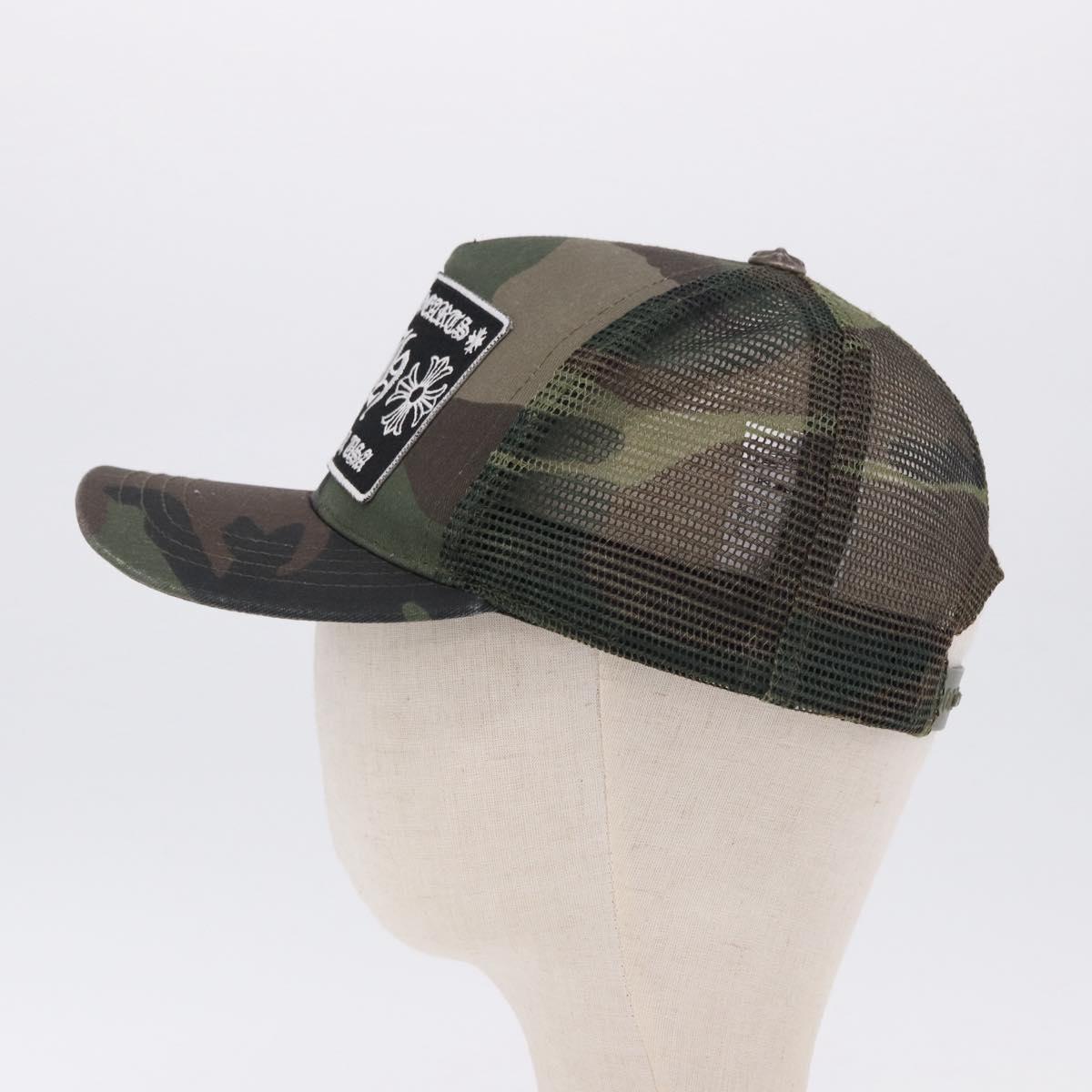 Chrome Hearts Camouflage Cap Cotton Khaki Auth yk20876M