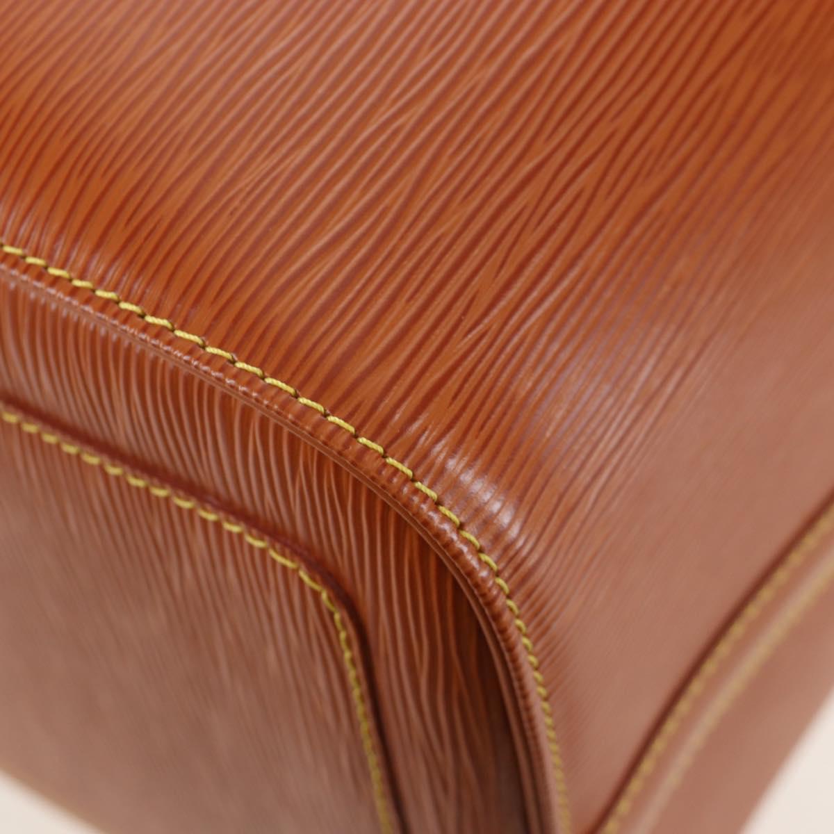 LOUIS VUITTON Epi Keepall 45 Boston Bag Brown M42978 LV Auth yk20878SAV