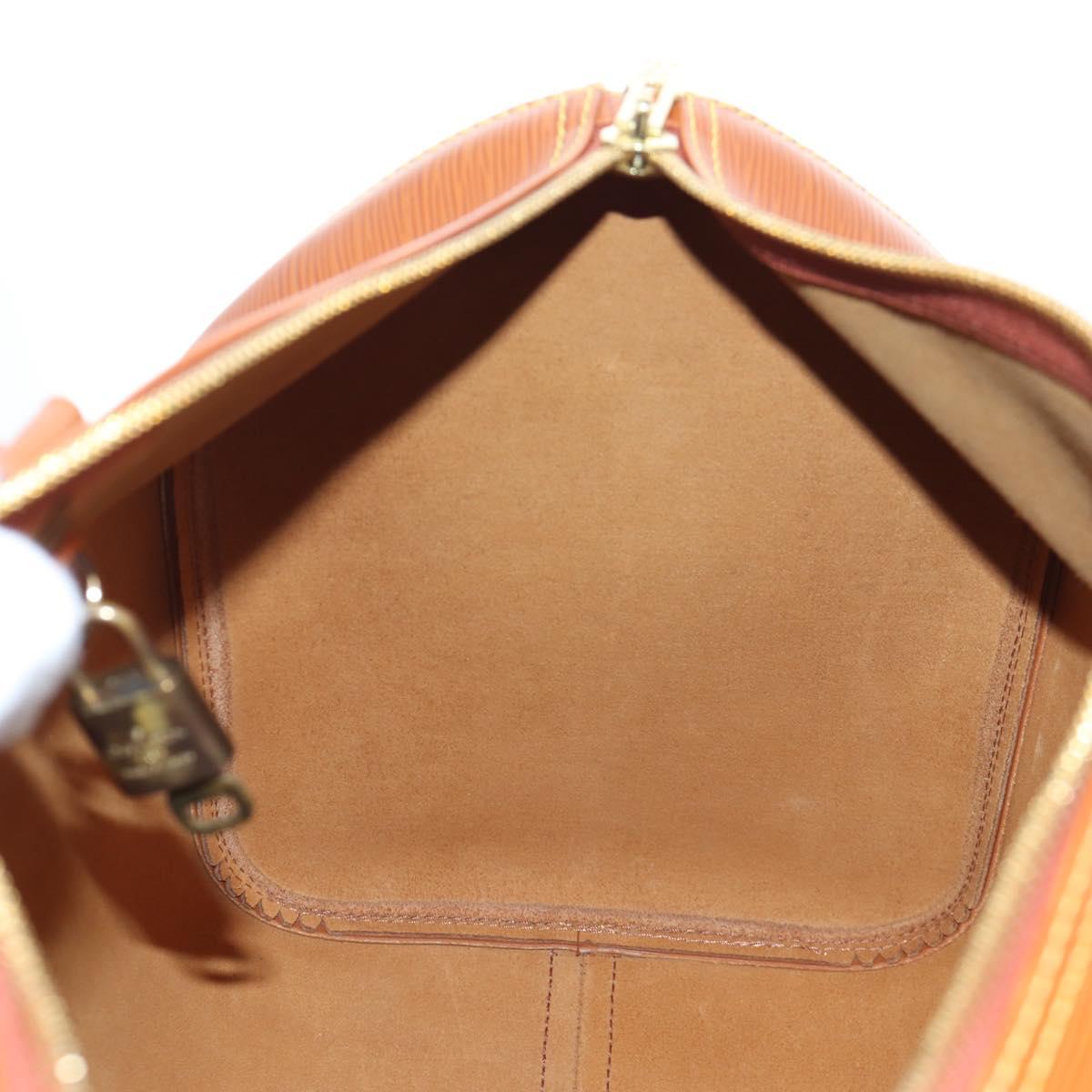 LOUIS VUITTON Epi Keepall 45 Boston Bag Brown M42978 LV Auth yk20878SAV