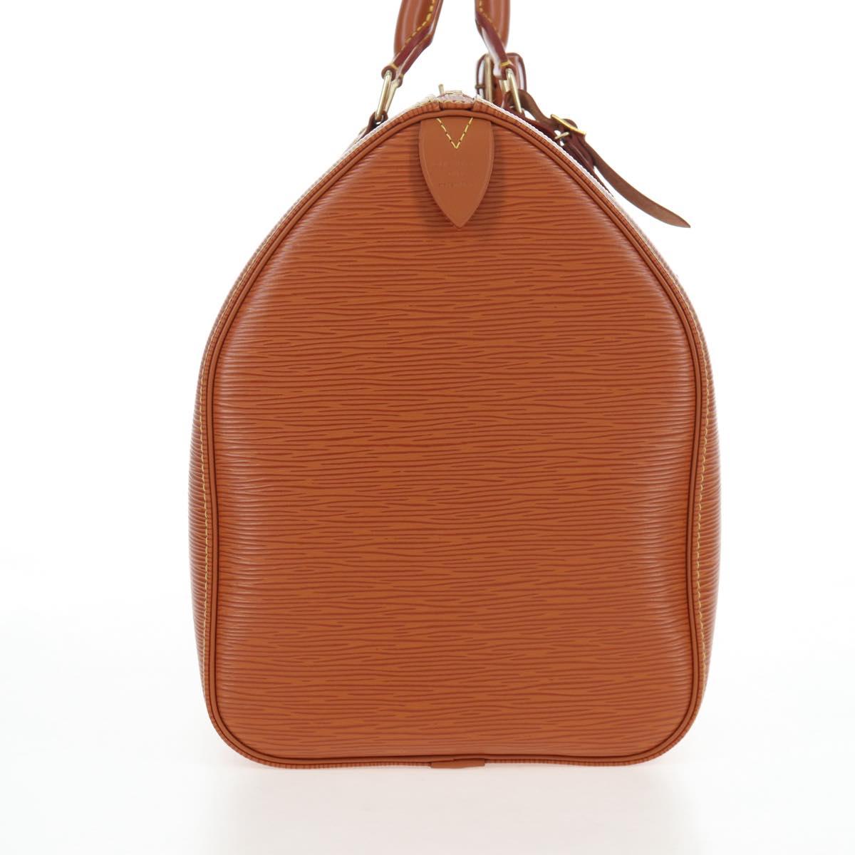 LOUIS VUITTON Epi Keepall 45 Boston Bag Brown M42978 LV Auth yk20878SAV