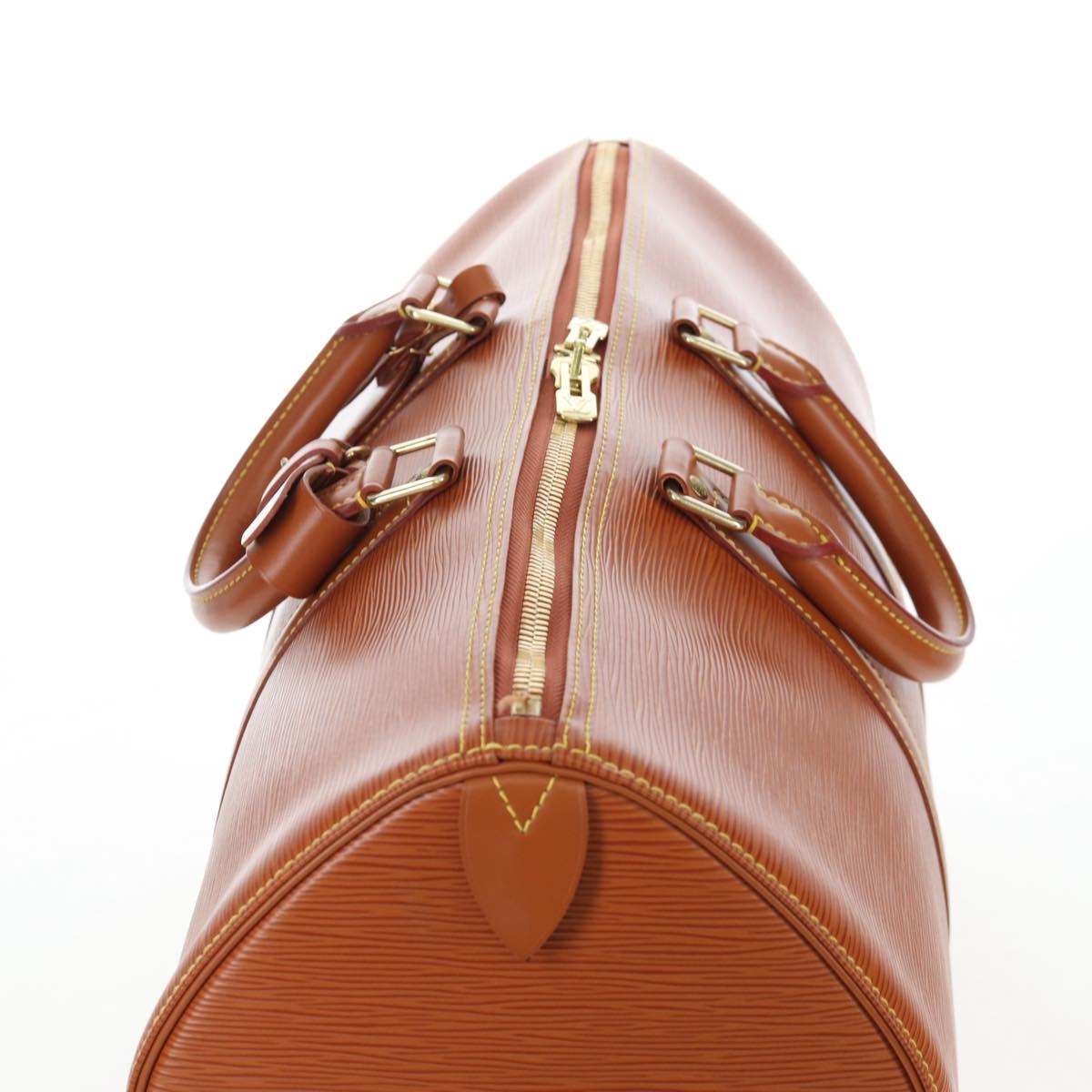 LOUIS VUITTON Epi Keepall 45 Boston Bag Brown M42978 LV Auth yk20878SAV