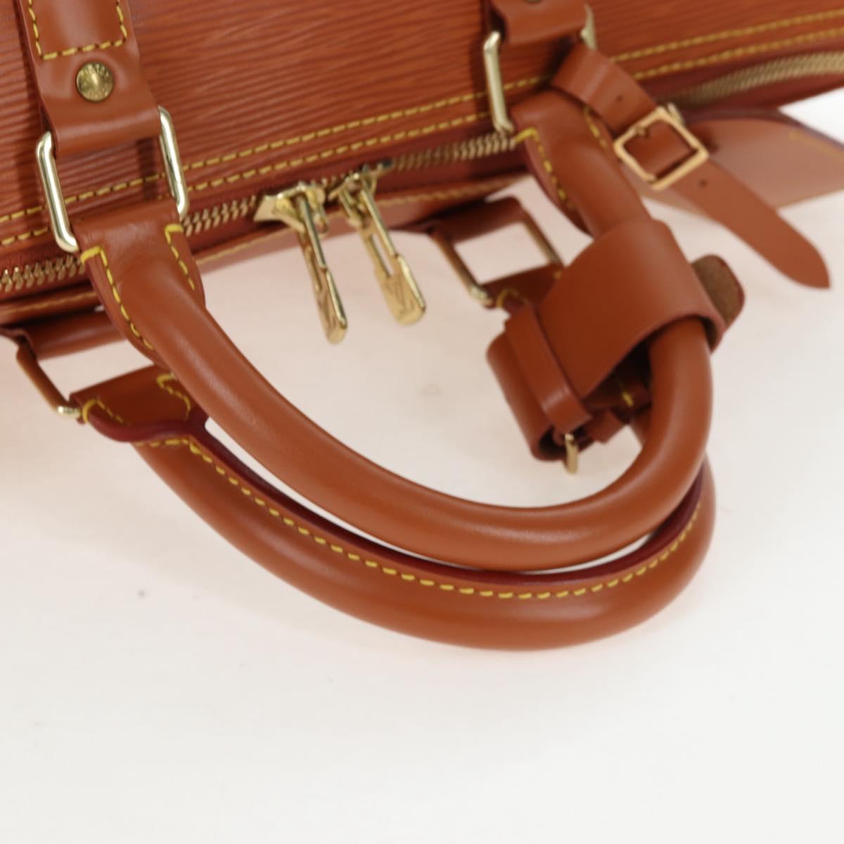 LOUIS VUITTON Epi Keepall 45 Boston Bag Brown M42978 LV Auth yk20878SAV