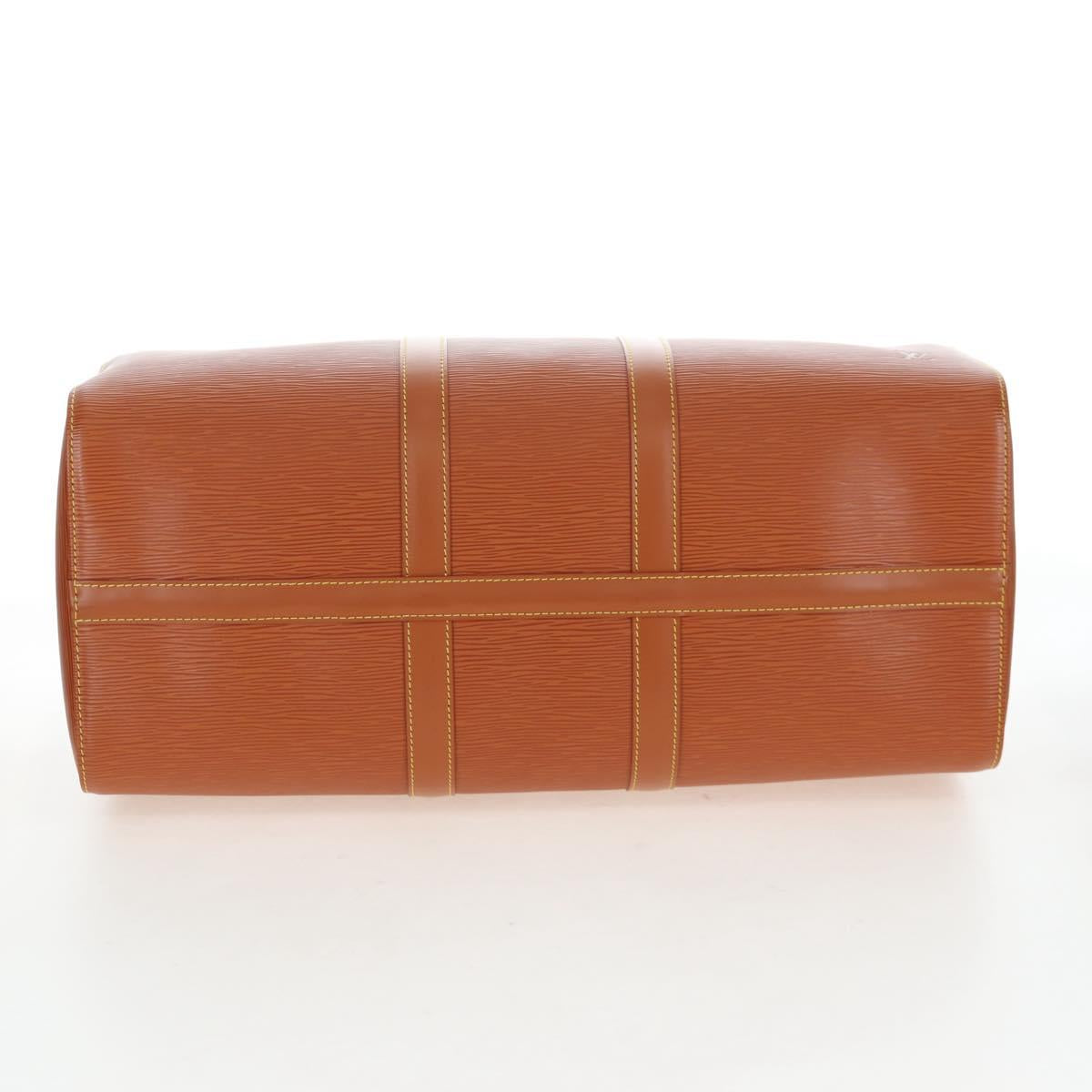 LOUIS VUITTON Epi Keepall 45 Boston Bag Brown M42978 LV Auth yk20878SAV