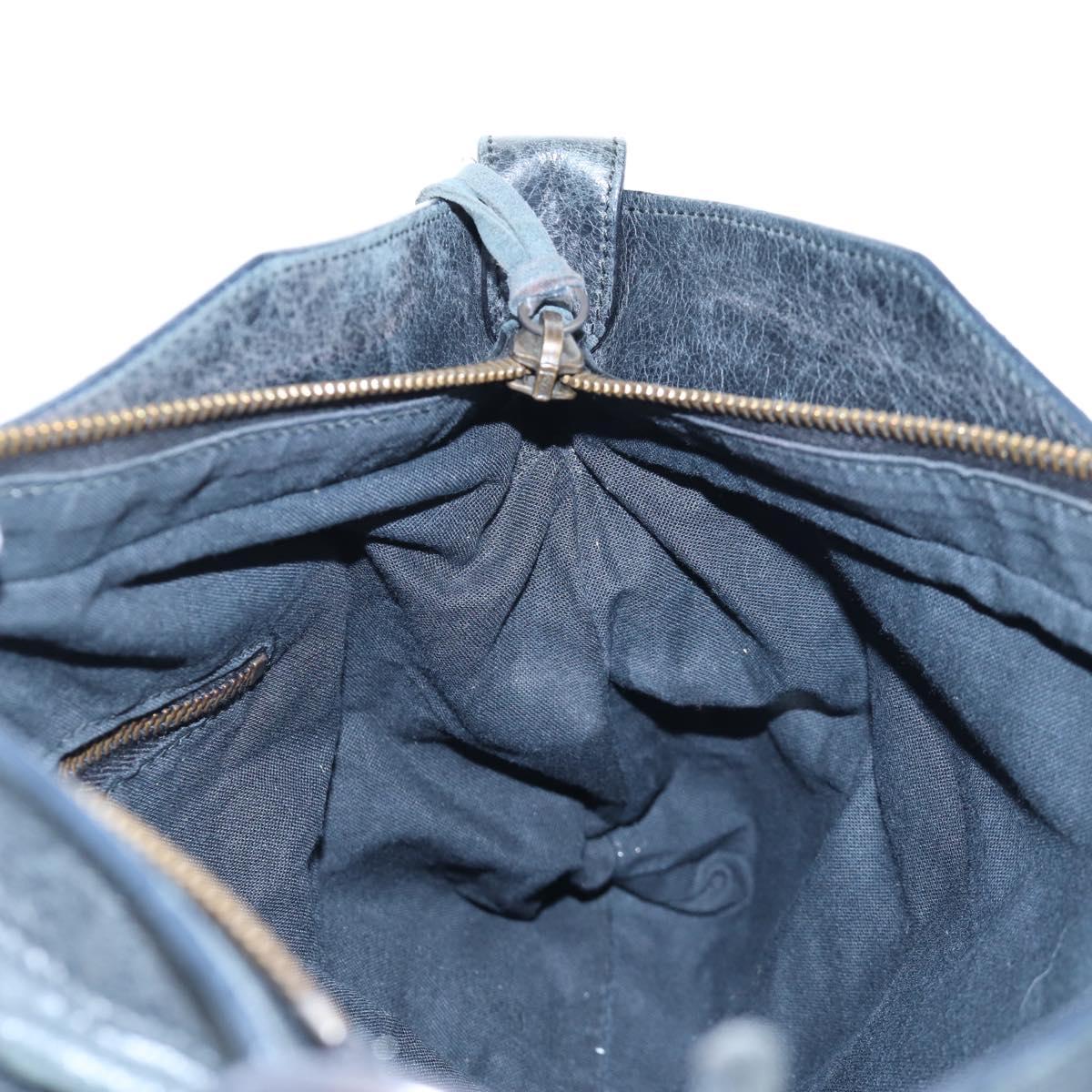 BALENCIAGA The First Hand Bag Leather 2way Black 103208 Auth yk20881M