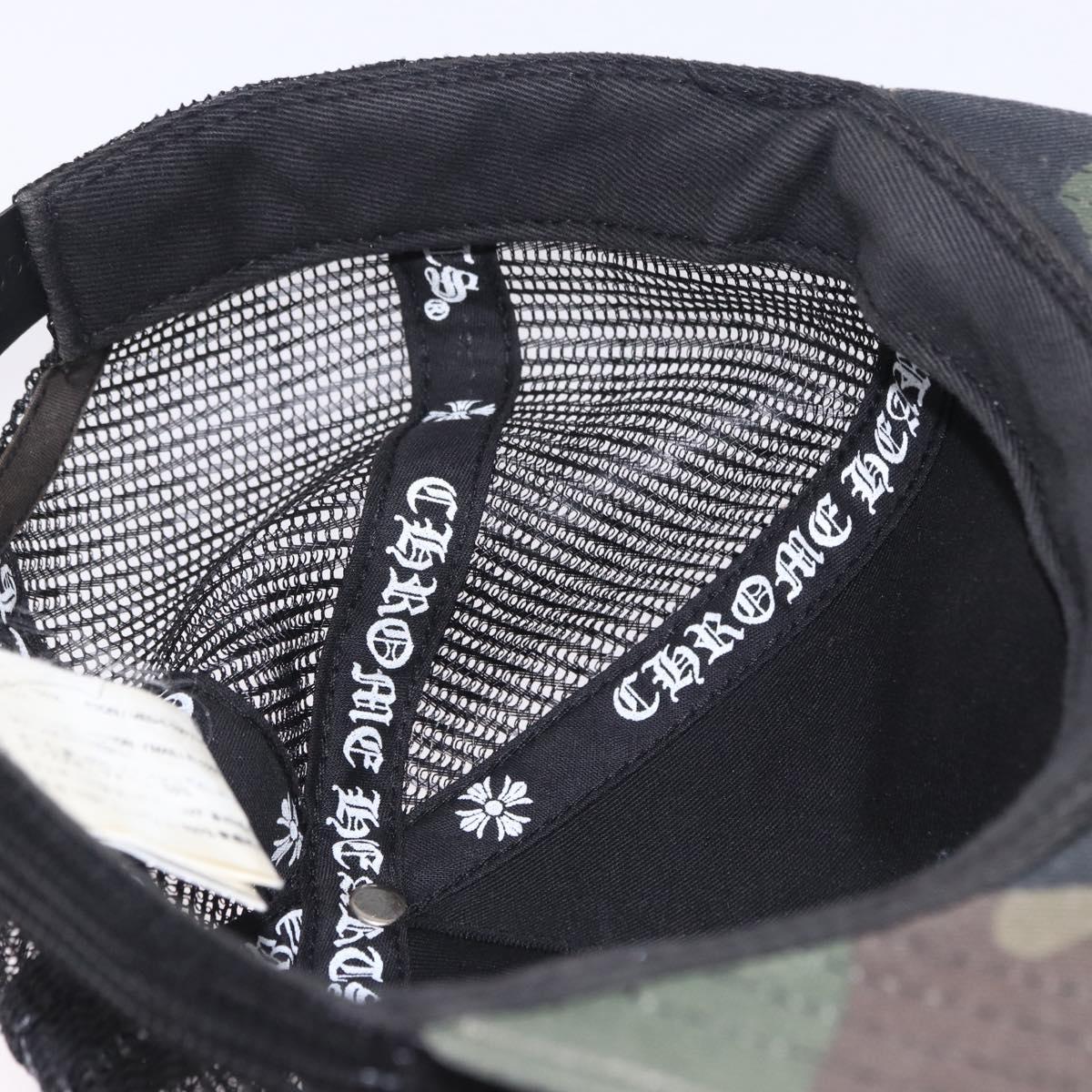 Chrome Hearts Camouflage Cap Cotton Black Auth yk20884M