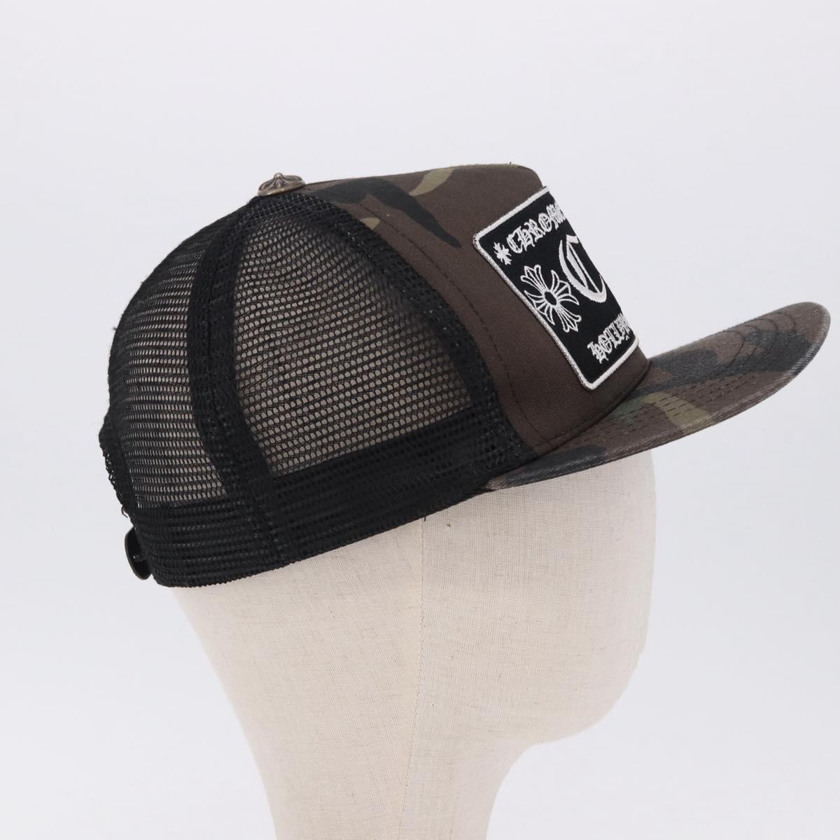 Chrome Hearts Camouflage Cap Cotton Black Auth yk20884M