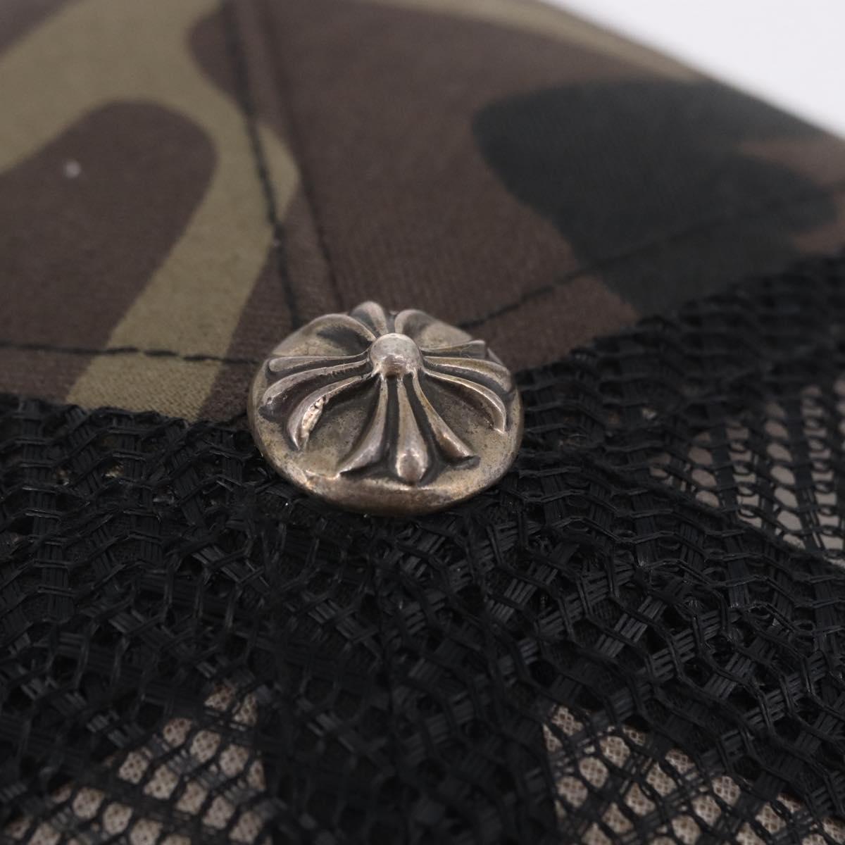 Chrome Hearts Camouflage Cap Cotton Black Auth yk20884M