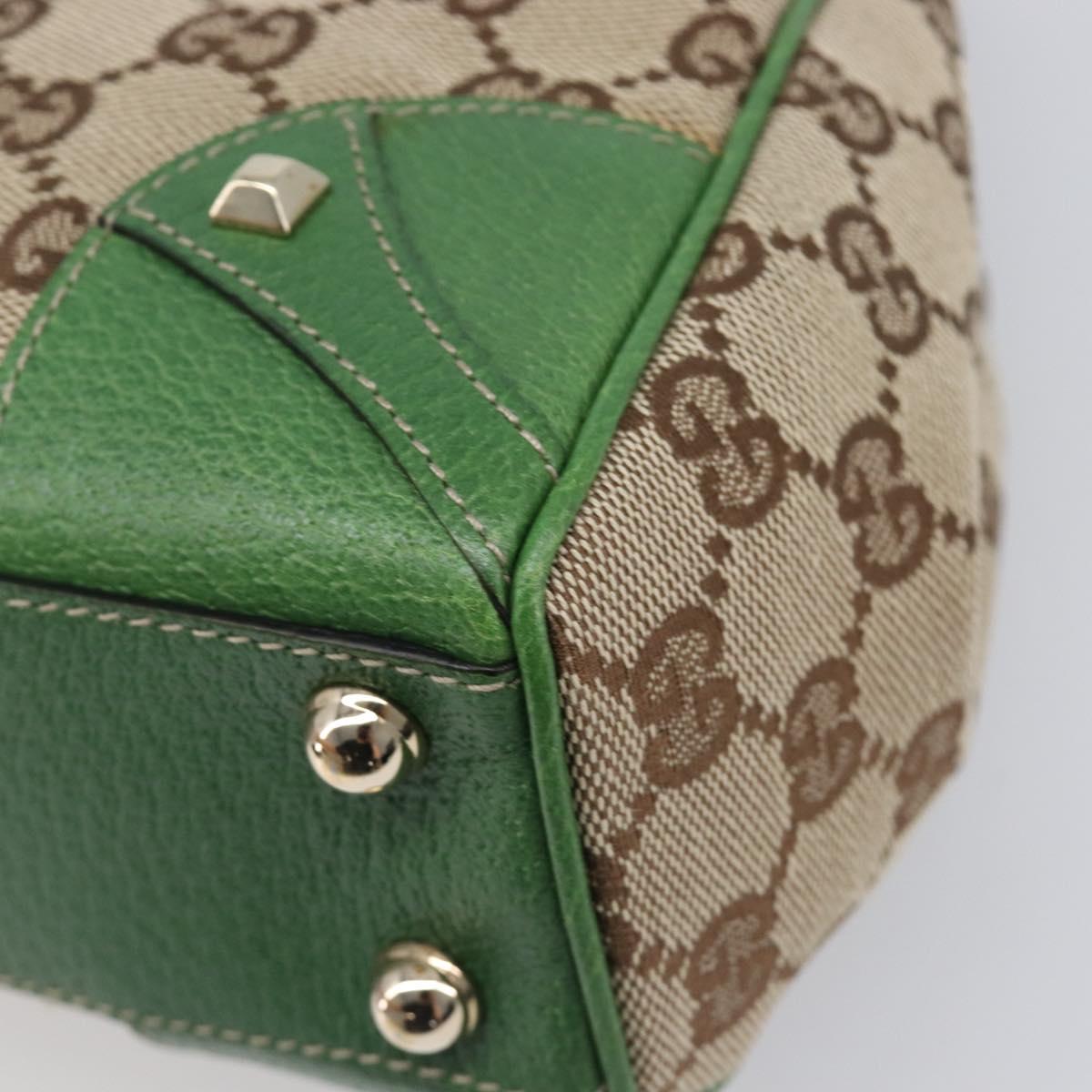 GUCCI GG Canvas Jackie Hand Bag Beige Gold 124409 Auth yk20885SAV