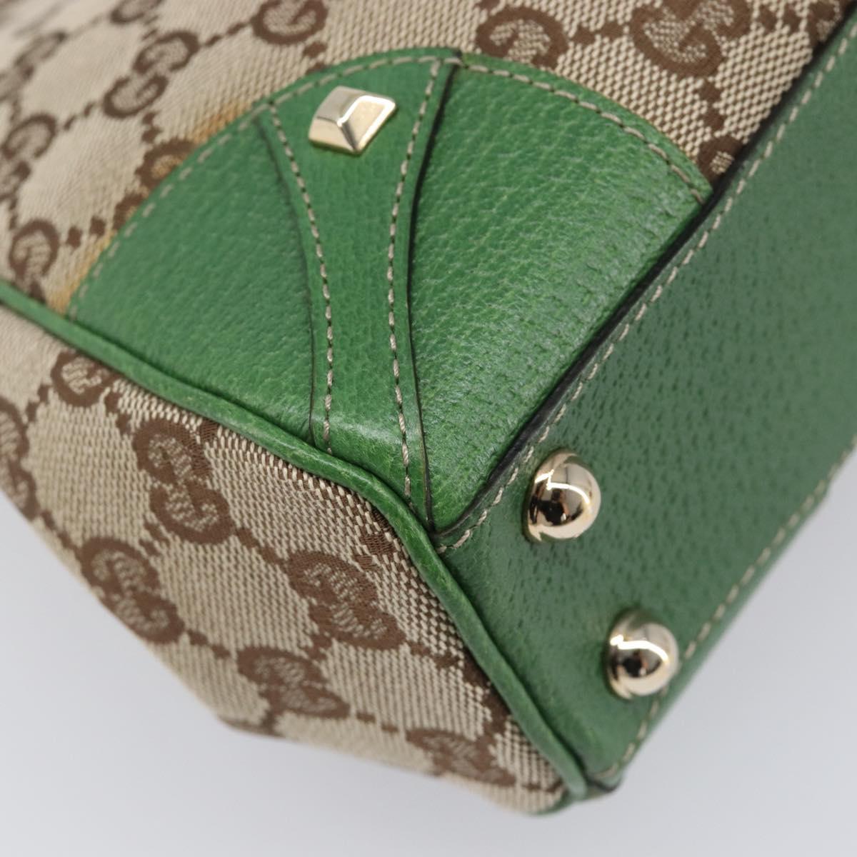GUCCI GG Canvas Jackie Hand Bag Beige Gold 124409 Auth yk20885SAV