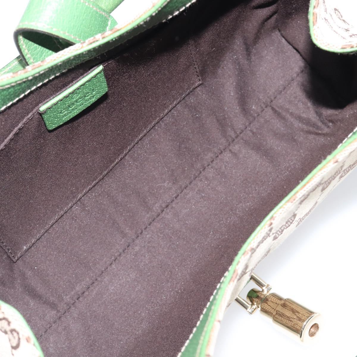 GUCCI GG Canvas Jackie Hand Bag Beige Gold 124409 Auth yk20885SAV