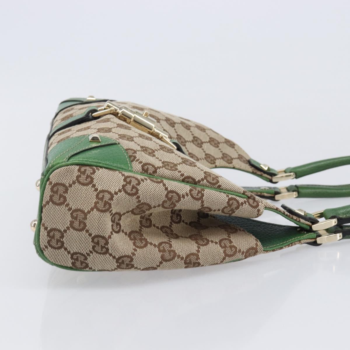 GUCCI GG Canvas Jackie Hand Bag Beige Gold 124409 Auth yk20885SAV
