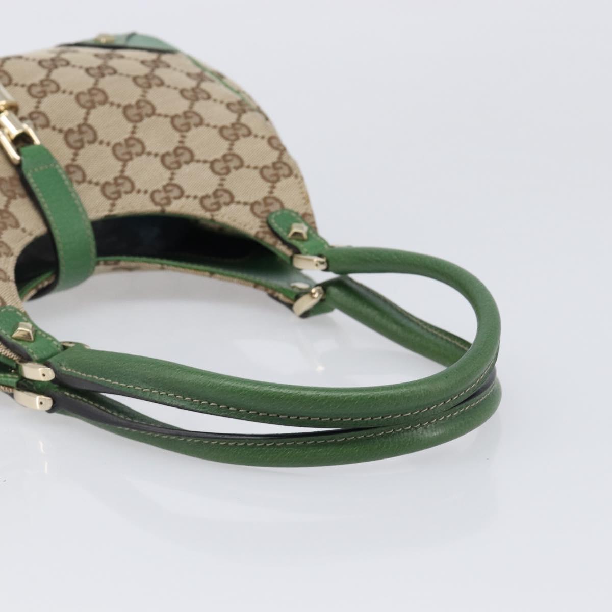 GUCCI GG Canvas Jackie Hand Bag Beige Gold 124409 Auth yk20885SAV