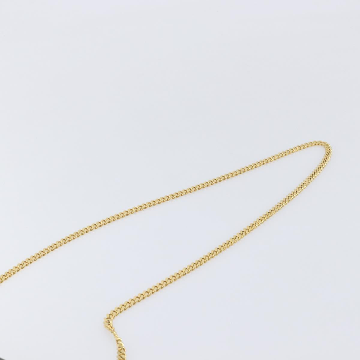 CELINE Chain Shoulder Bag Leather Black Gold Auth yk20890V