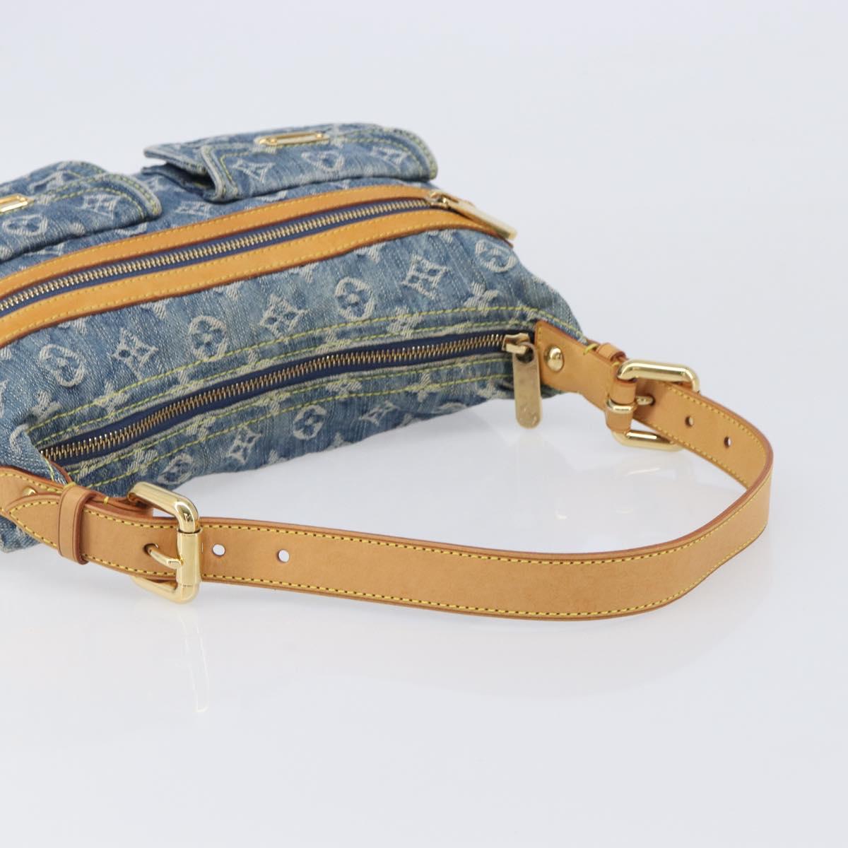 LOUIS VUITTON Monogram Denim Buggy PM Bag Blue M95049 LV Auth yk20900SAV