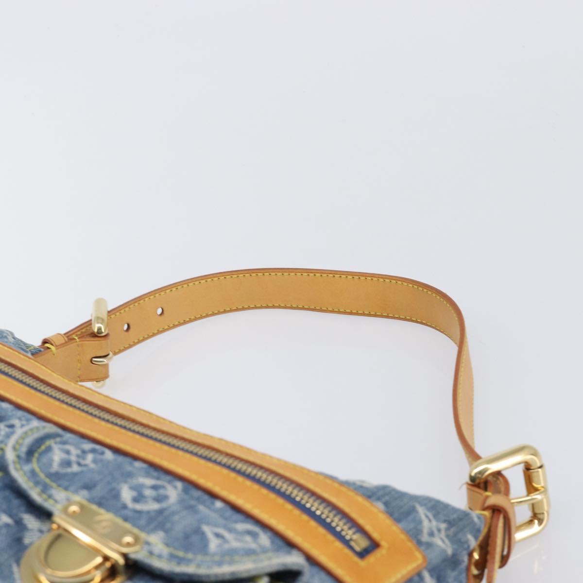 LOUIS VUITTON Monogram Denim Buggy PM Bag Blue M95049 LV Auth yk20900SAV