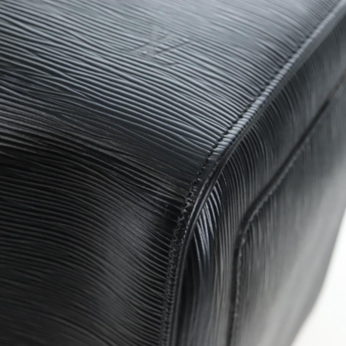 LOUIS VUITTON Epi Keepall 55 Boston Bag Noir M42952 LV Auth yk20950SAV