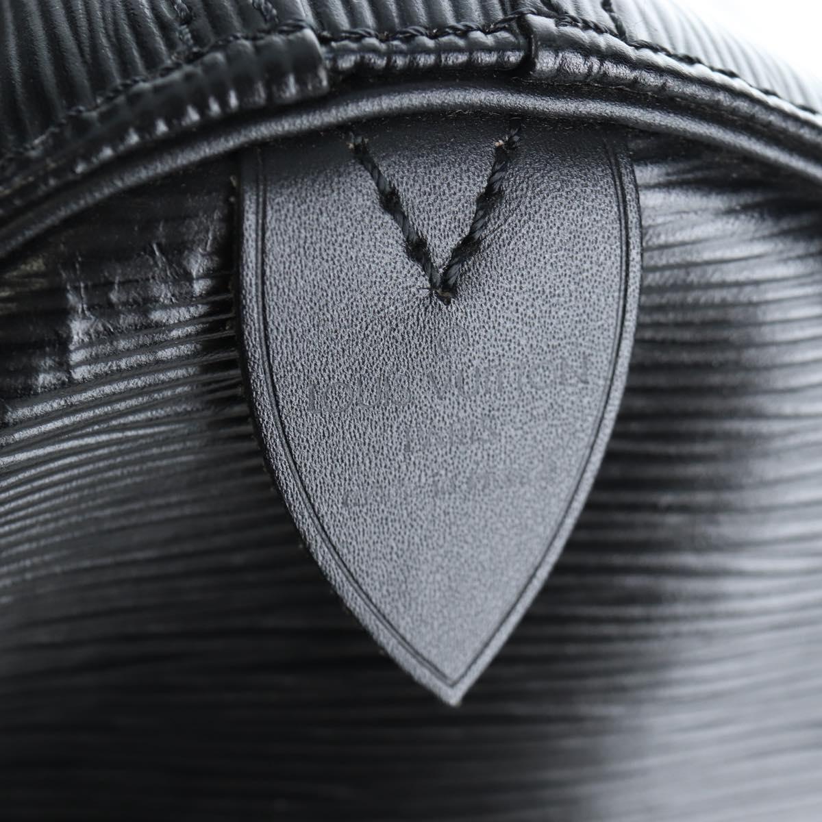 LOUIS VUITTON Epi Keepall 55 Boston Bag Noir M42952 LV Auth yk20950SAV